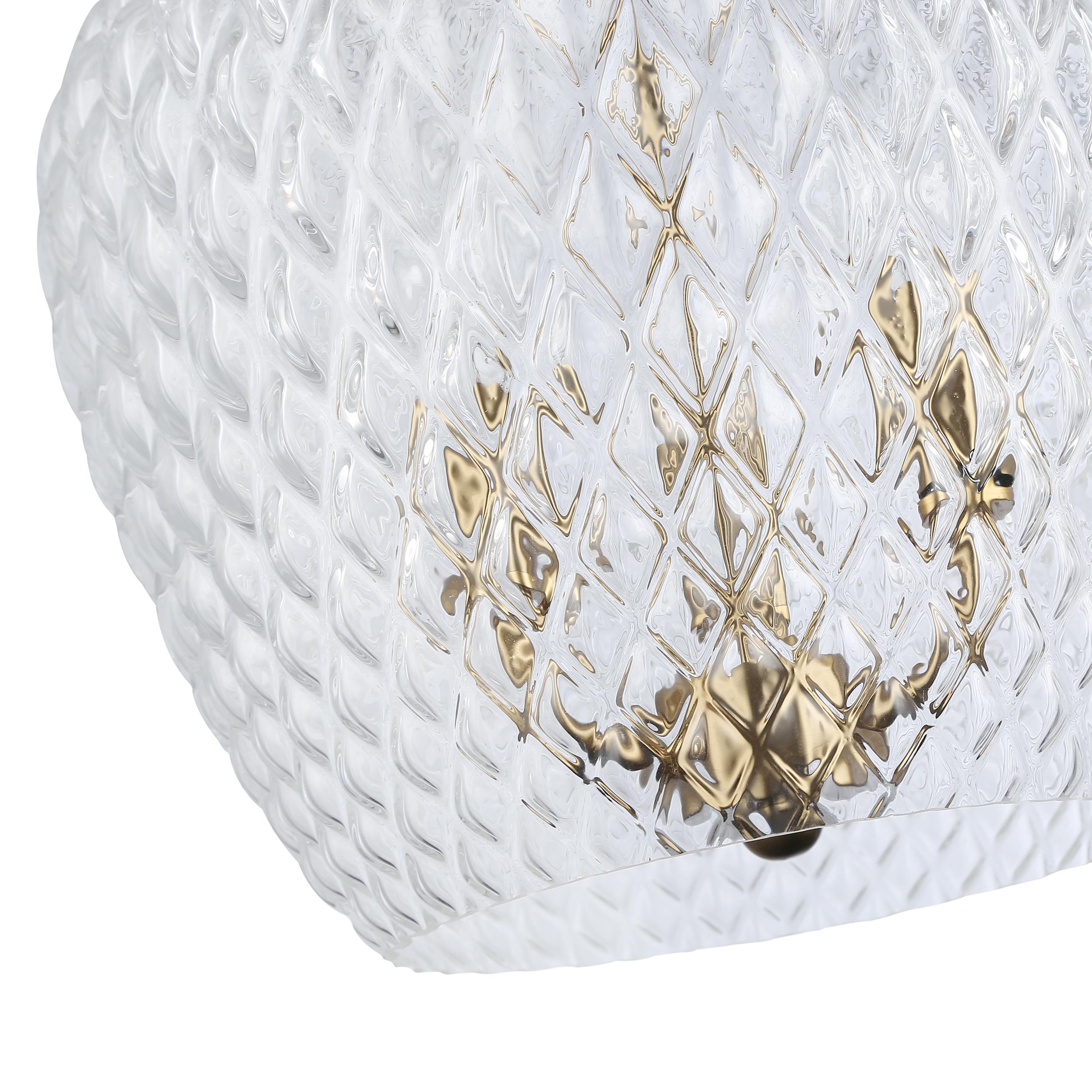Golden Lighting Adeline 3-light Pendant in Modern Brushed Gold - - Golden Lighting
