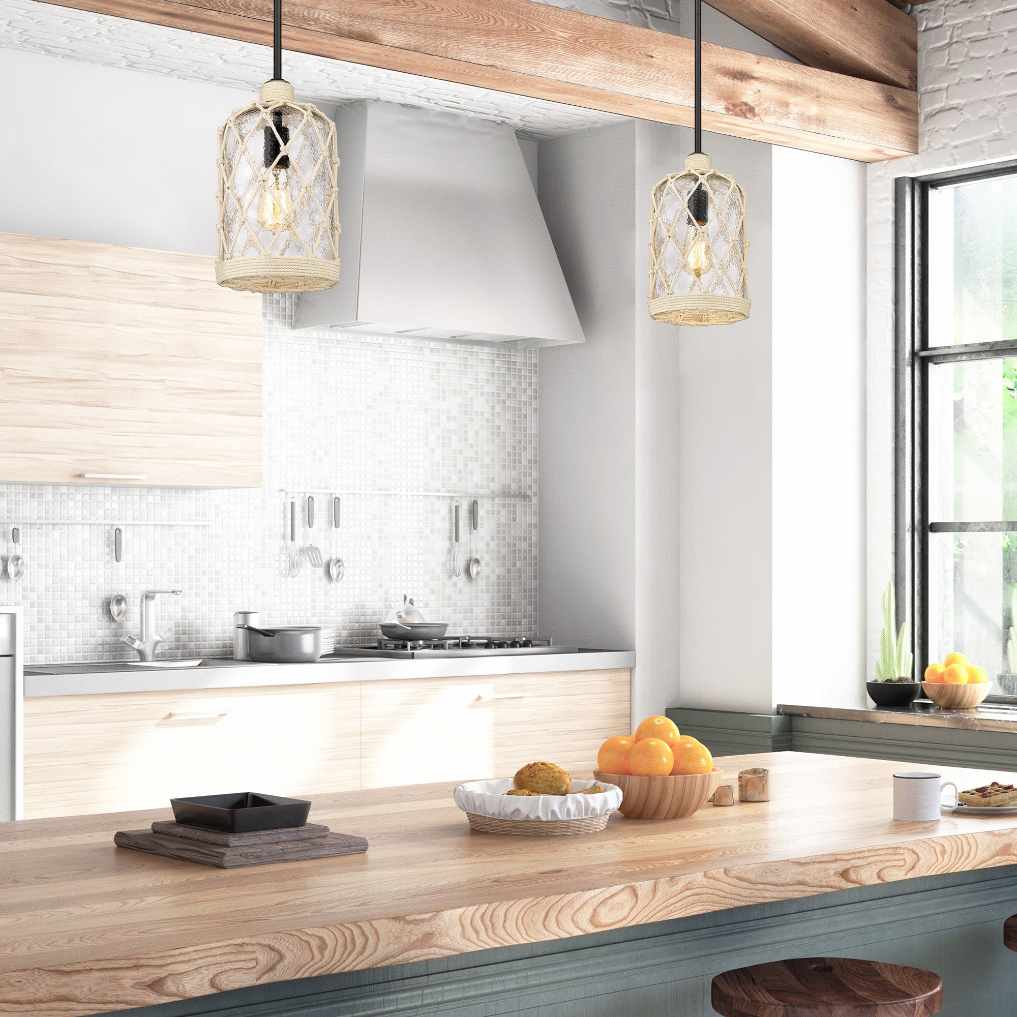 Nassau 1-light Pendant in Matte Black