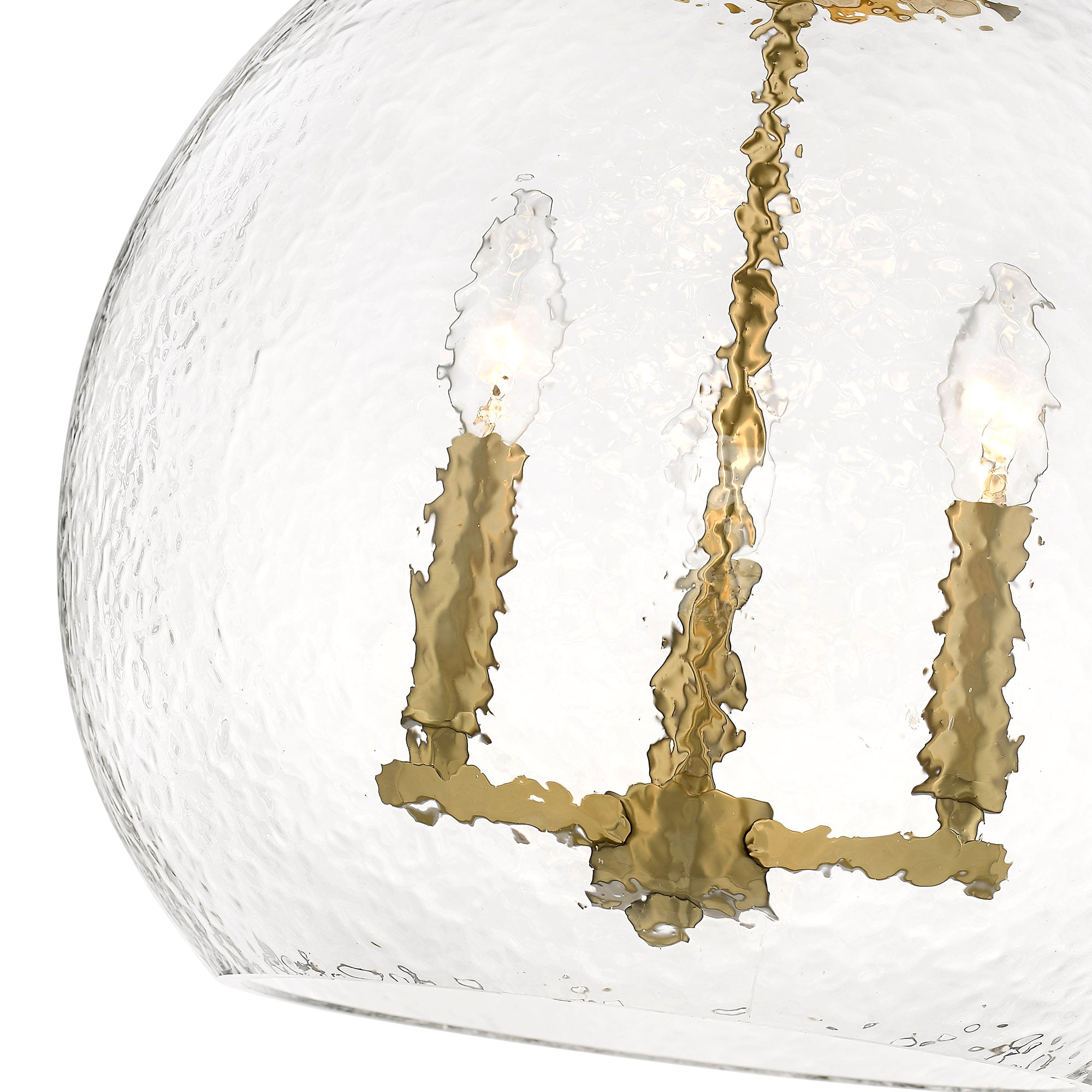 Golden Lighting Ariella 3-light Pendant in Brushed Champagne Brass - - Golden Lighting