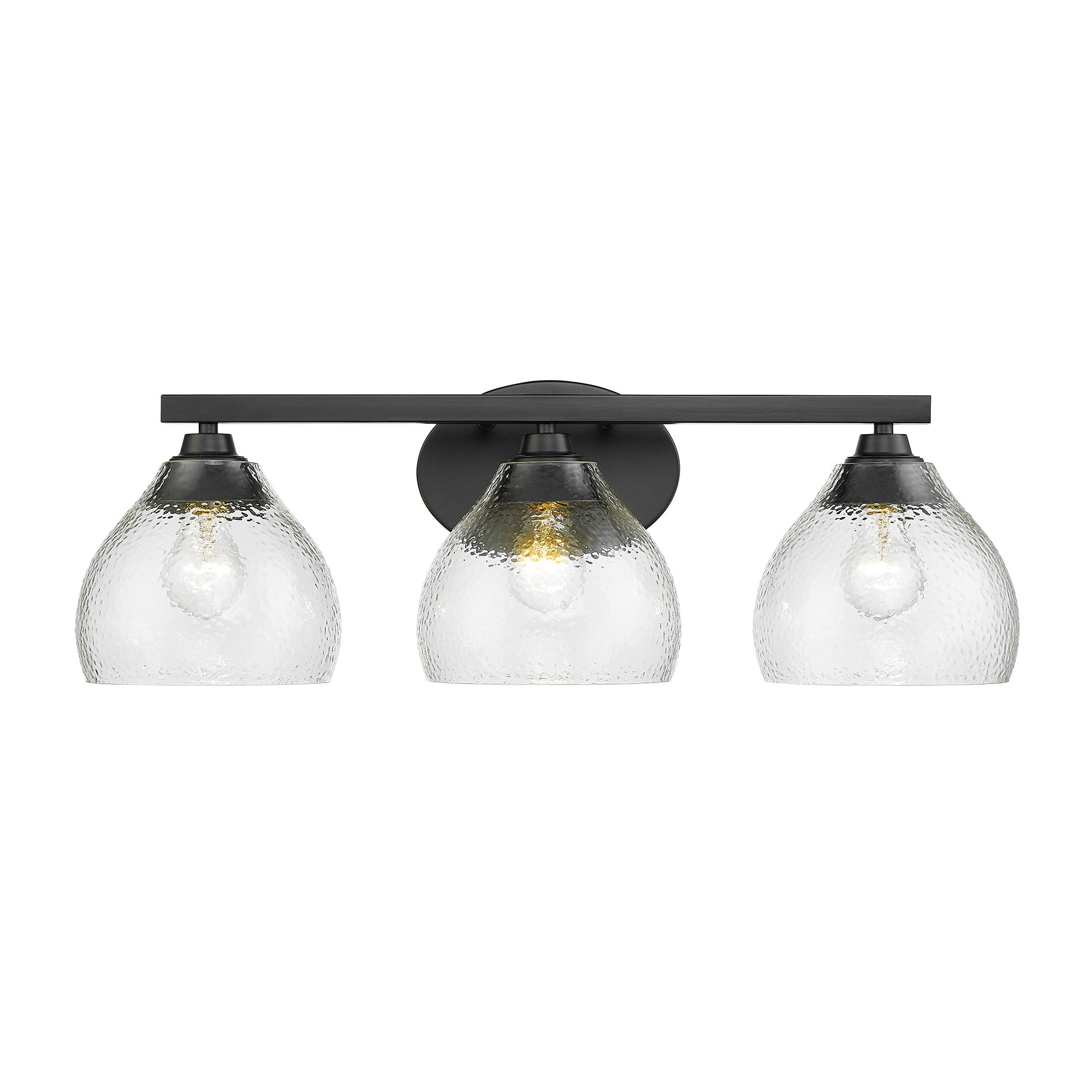 Golden Lighting Ariella 3-light Vanity in Matte Black - - Golden Lighting