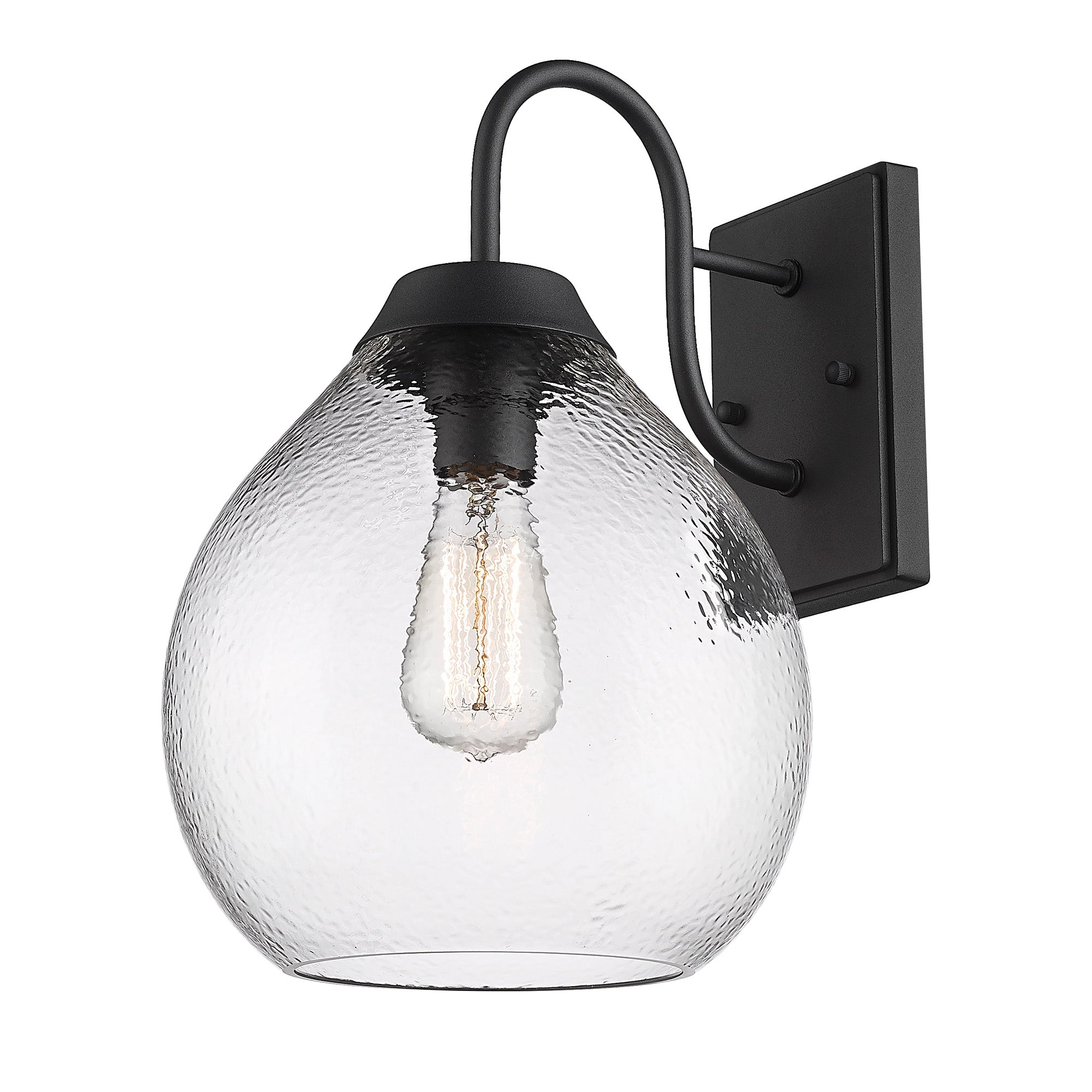 Golden Lighting Ariella 1-light Outdoor Wall in Natural Black - - Golden Lighting