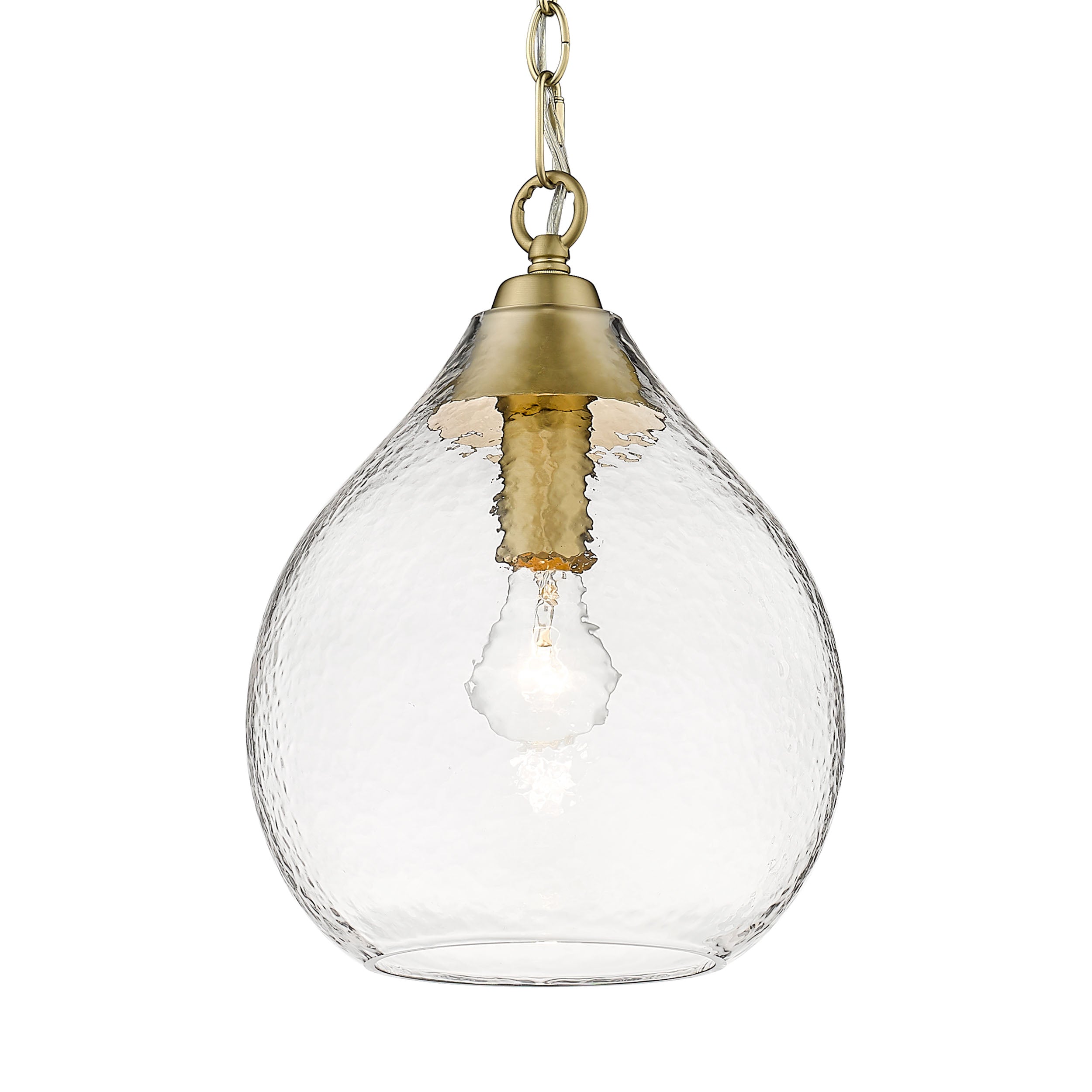 Golden Lighting Ariella 1-light Pendant in Brushed Champagne Brass