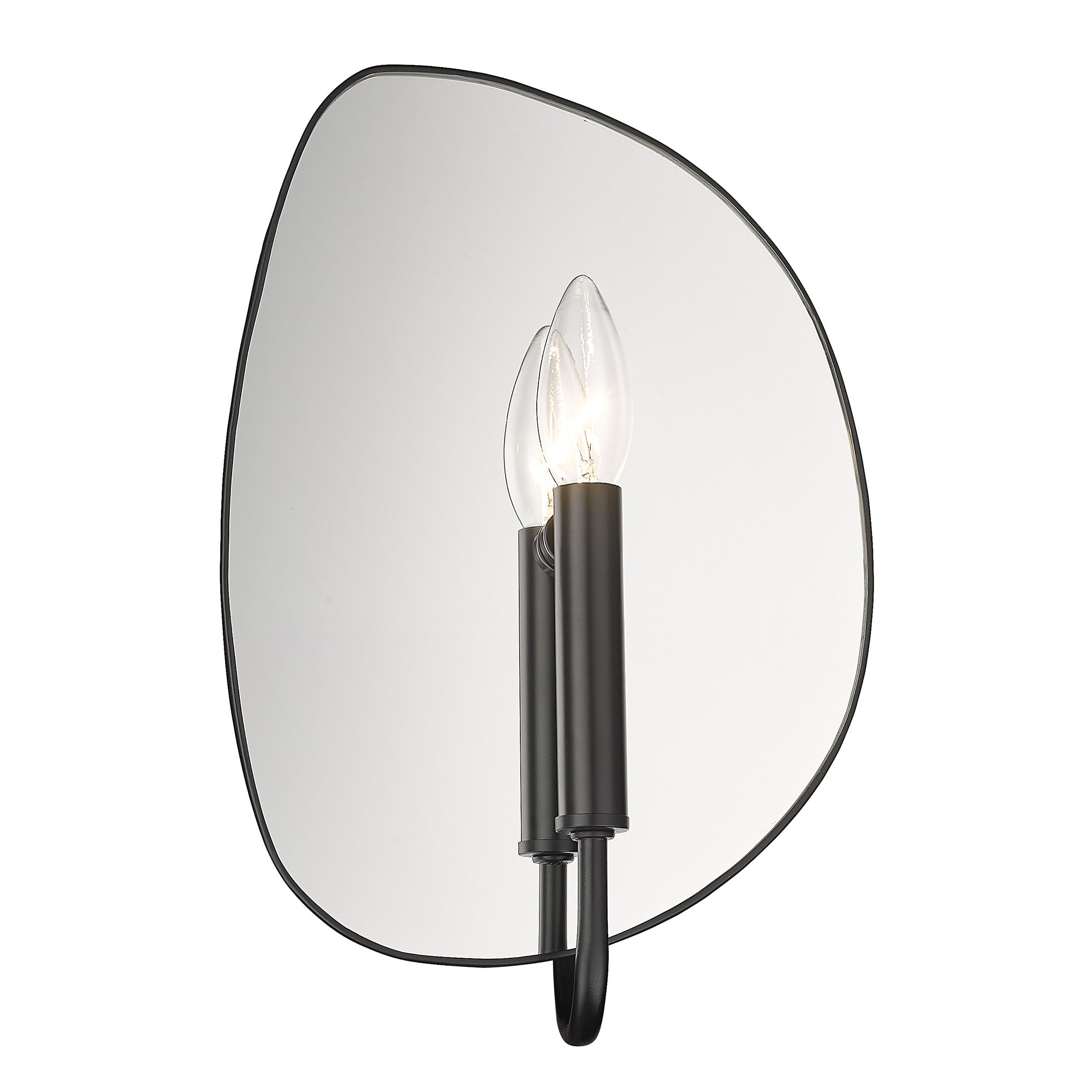 Golden Lighting Tessa 1-light Wall Sconce in Matte Black - - Golden Lighting