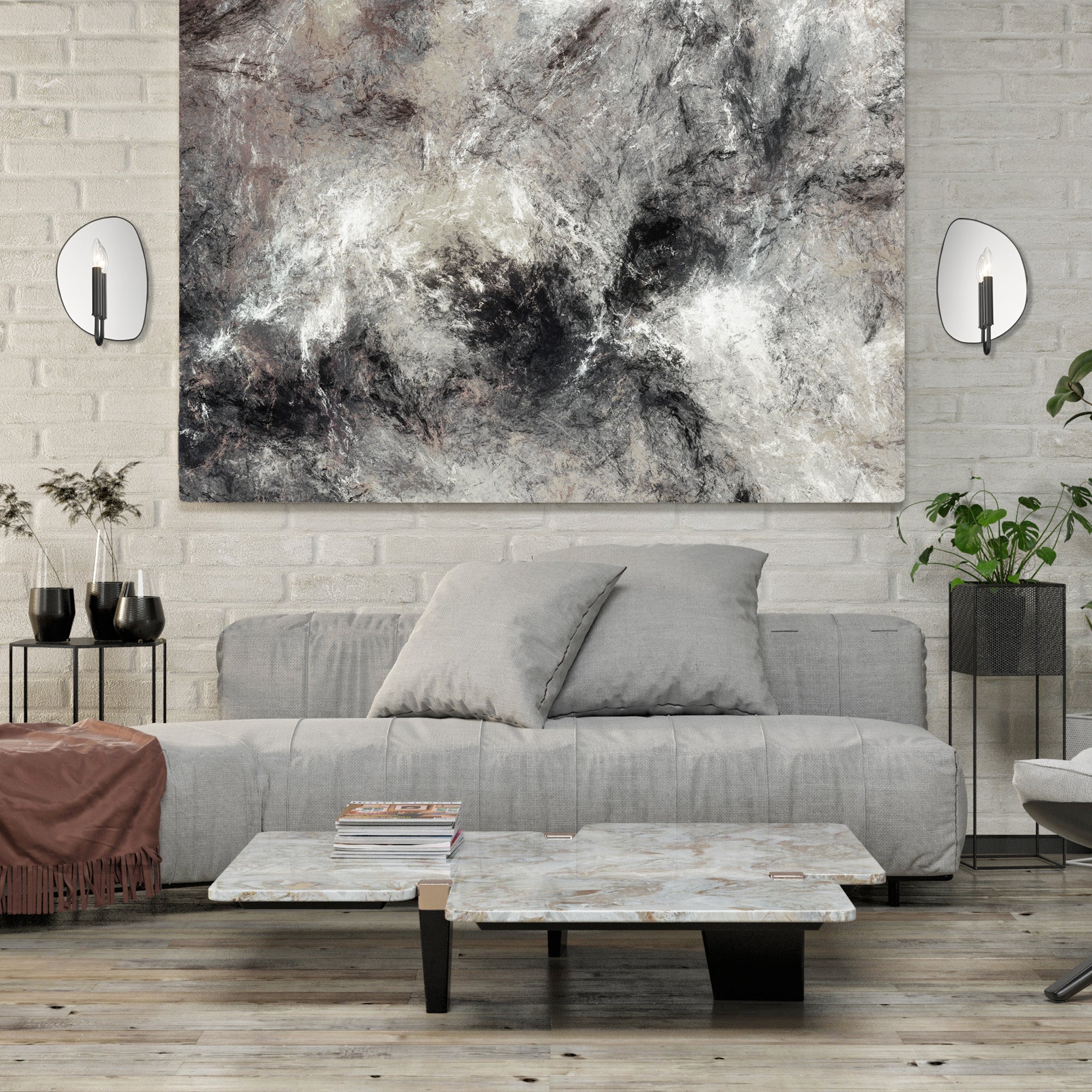 Golden Lighting Tessa 1-light Wall Sconce in Matte Black