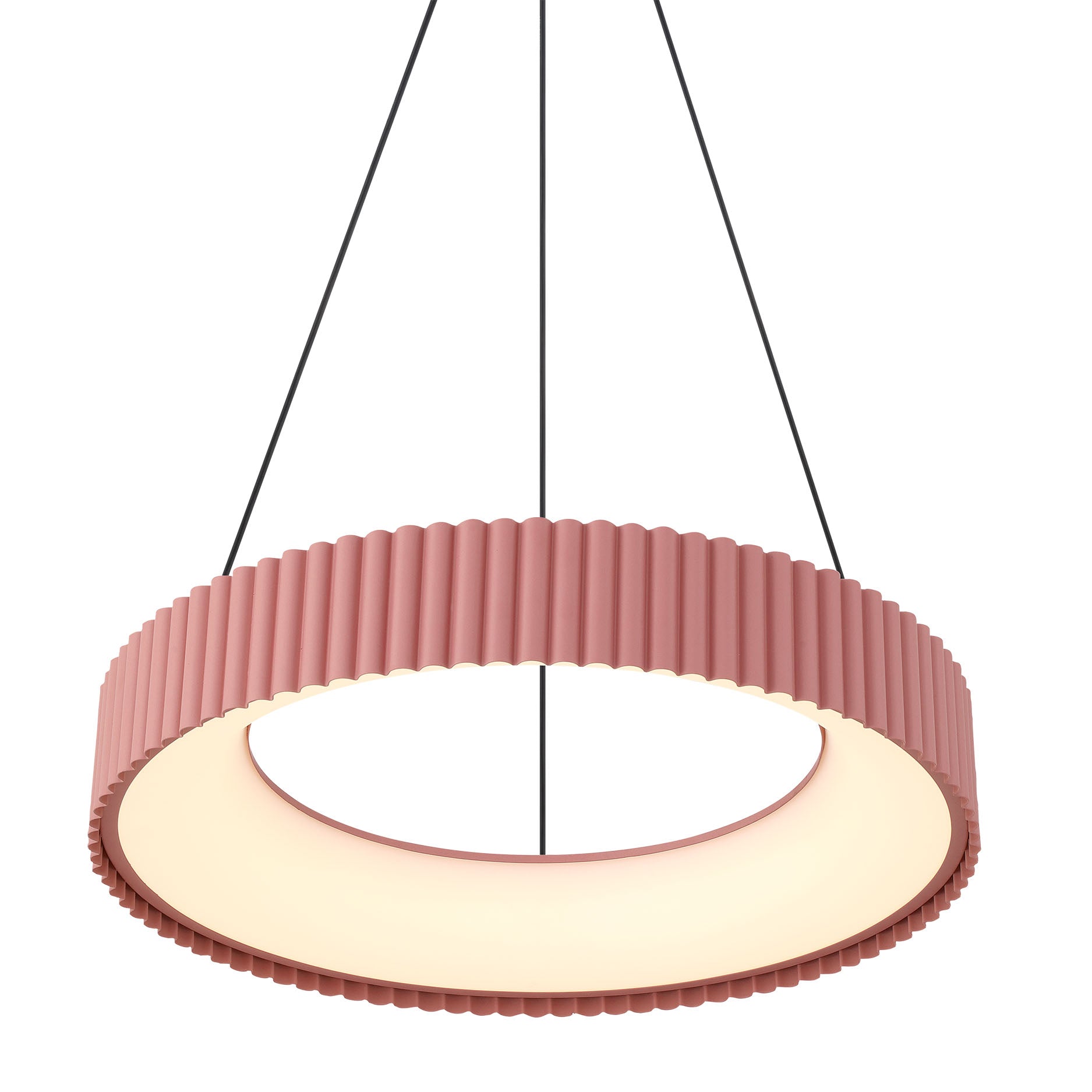 Sashay Integrated LED 20" Pendant in Blush