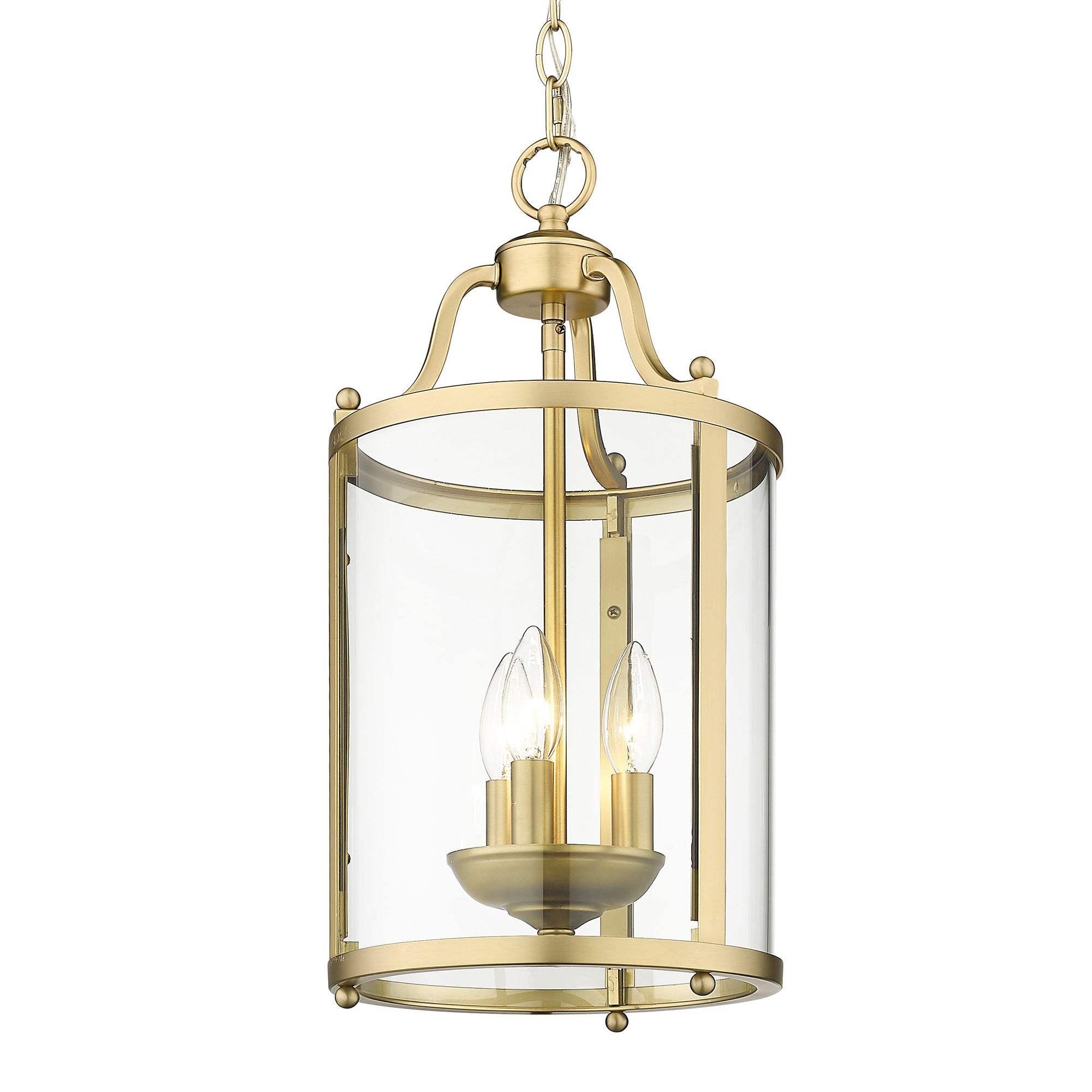 Golden Lighting Payton 3-light Pendant in Brushed Champagne Brass - Default Title - Golden Lighting