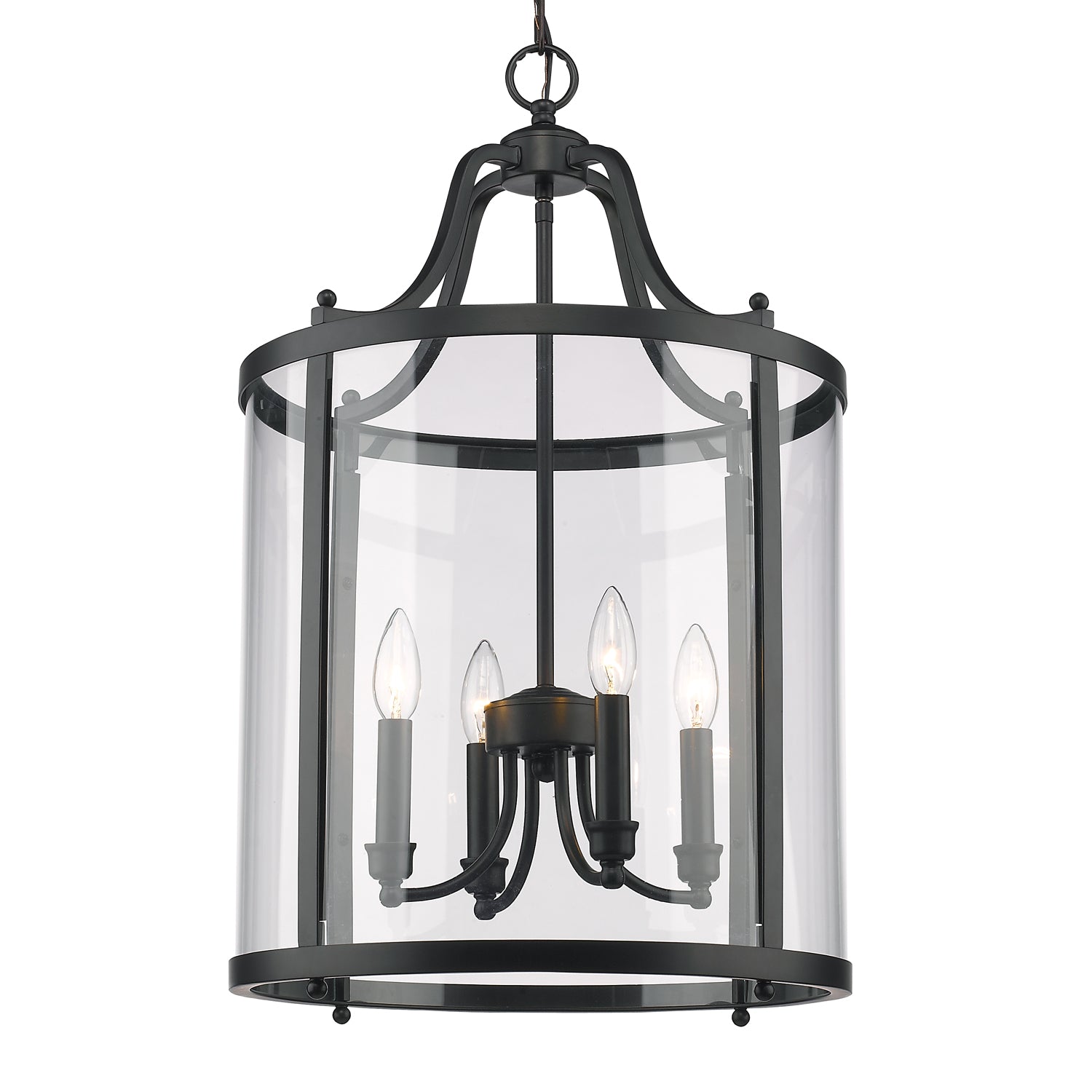 Golden Lighting Payton 4-light Pendant in Matte Black - - Golden Lighting