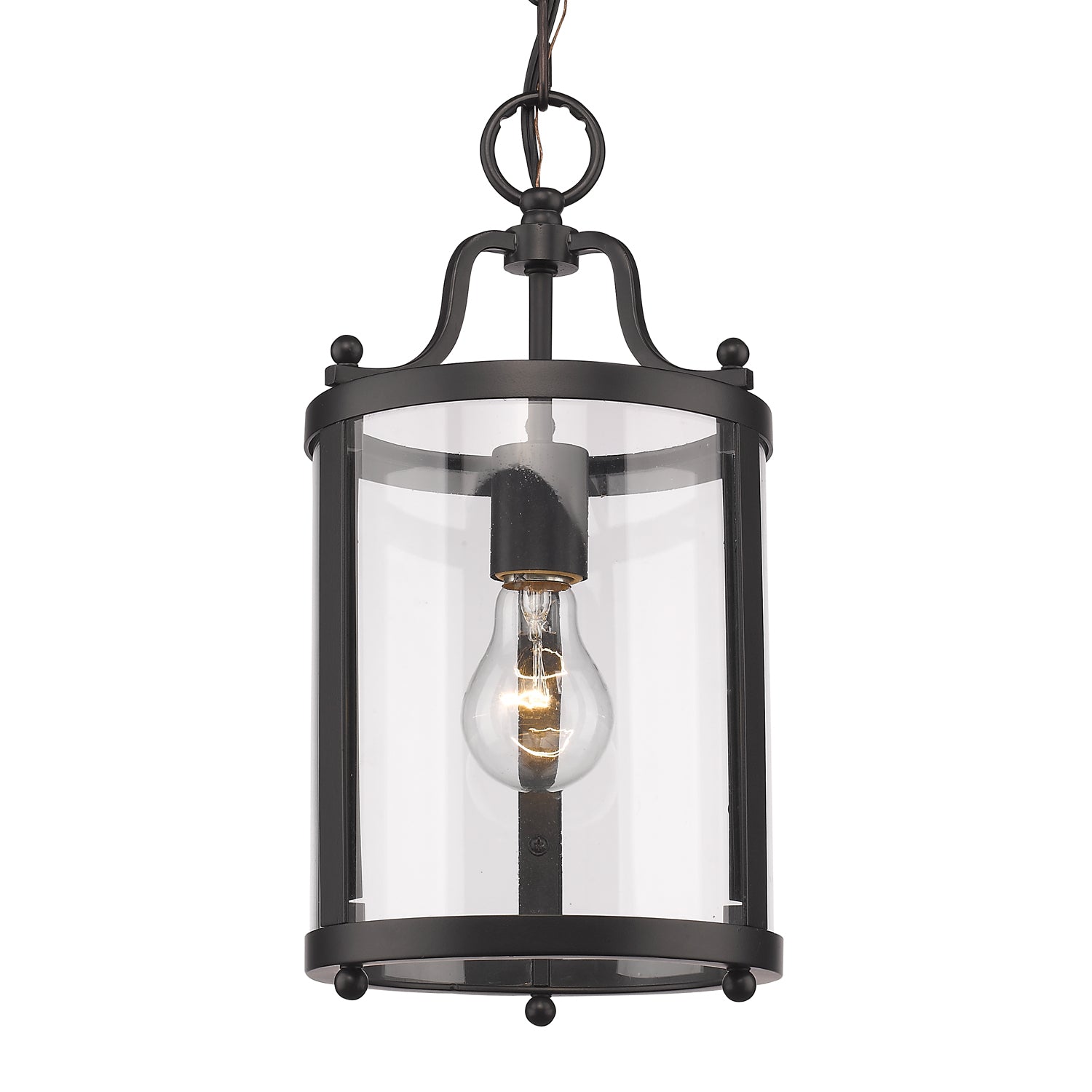 Golden Lighting Payton 1-light Pendant in Matte Black