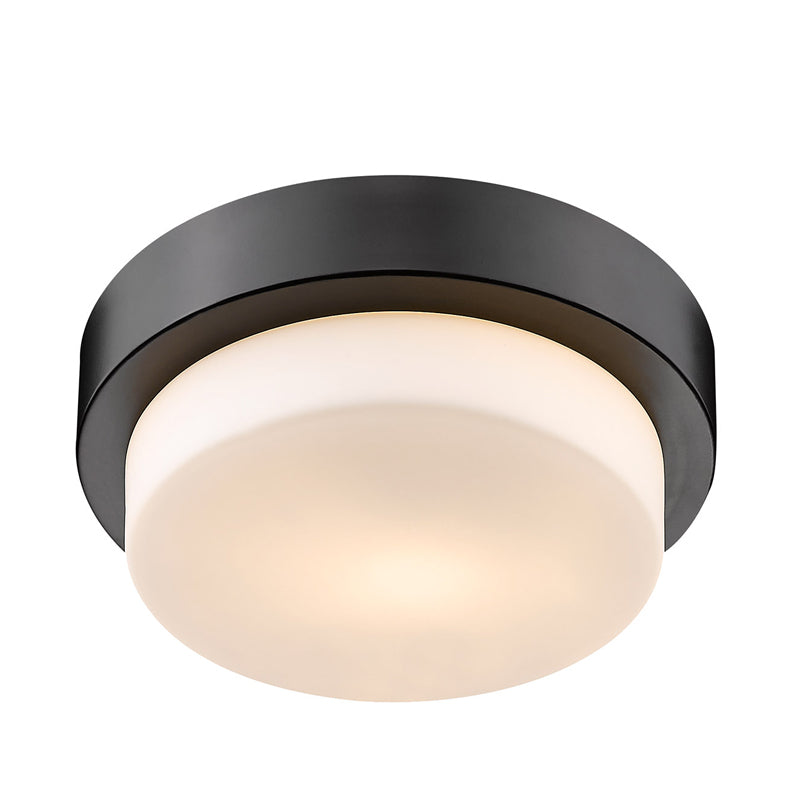 Morgon 1-light Flush Mount in Matte Black - - Golden Lighting