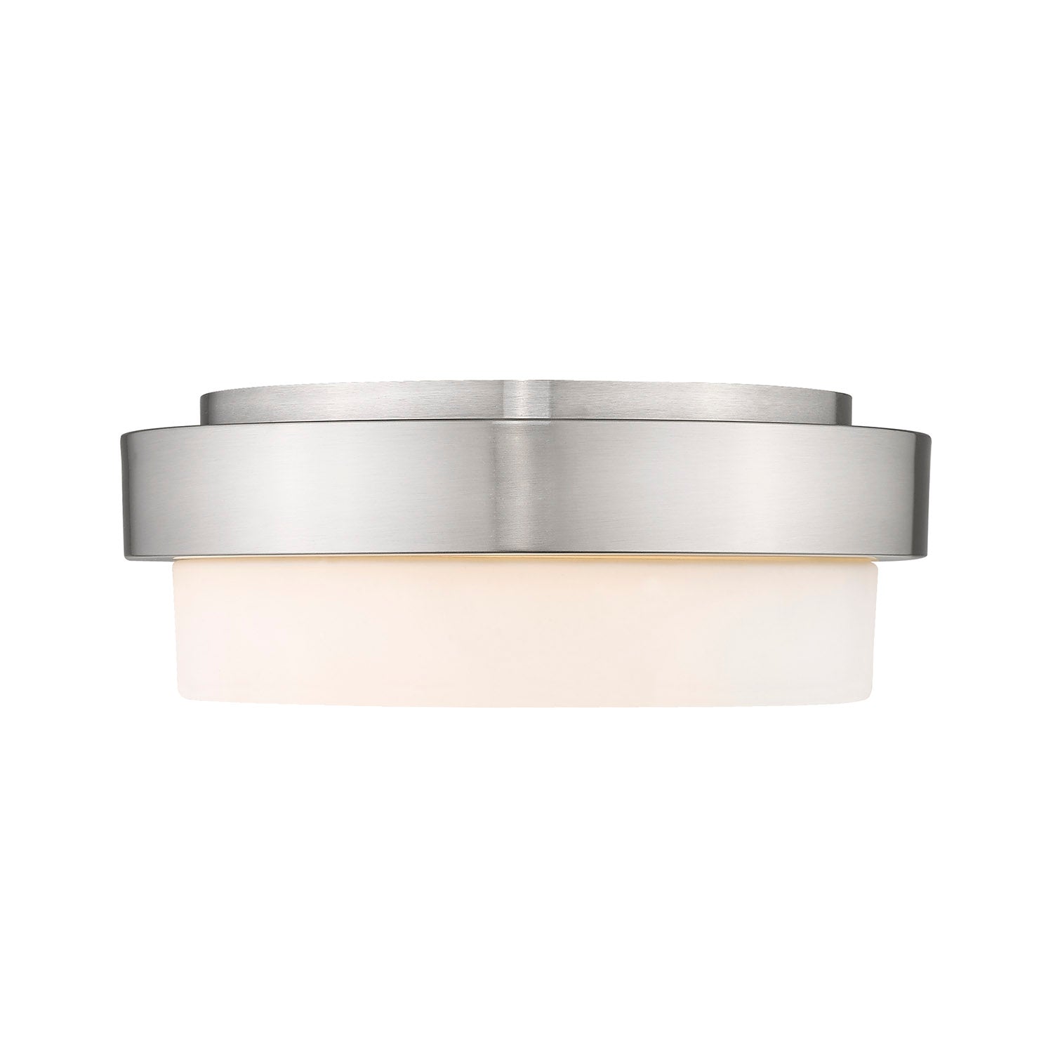 Morgon 2-light 11" Flush Mount in Pewter and Opal Glass