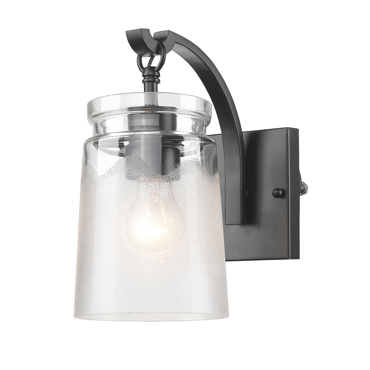 Golden Lighting Travers 1-light Wall Sconce in Matte Black