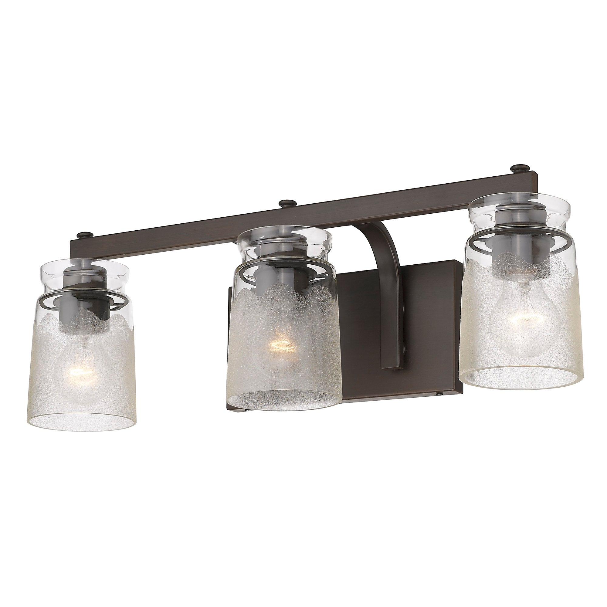 Golden Lighting Travers 3-light Vanity in Rubbed Bronze - - Golden Lighting
