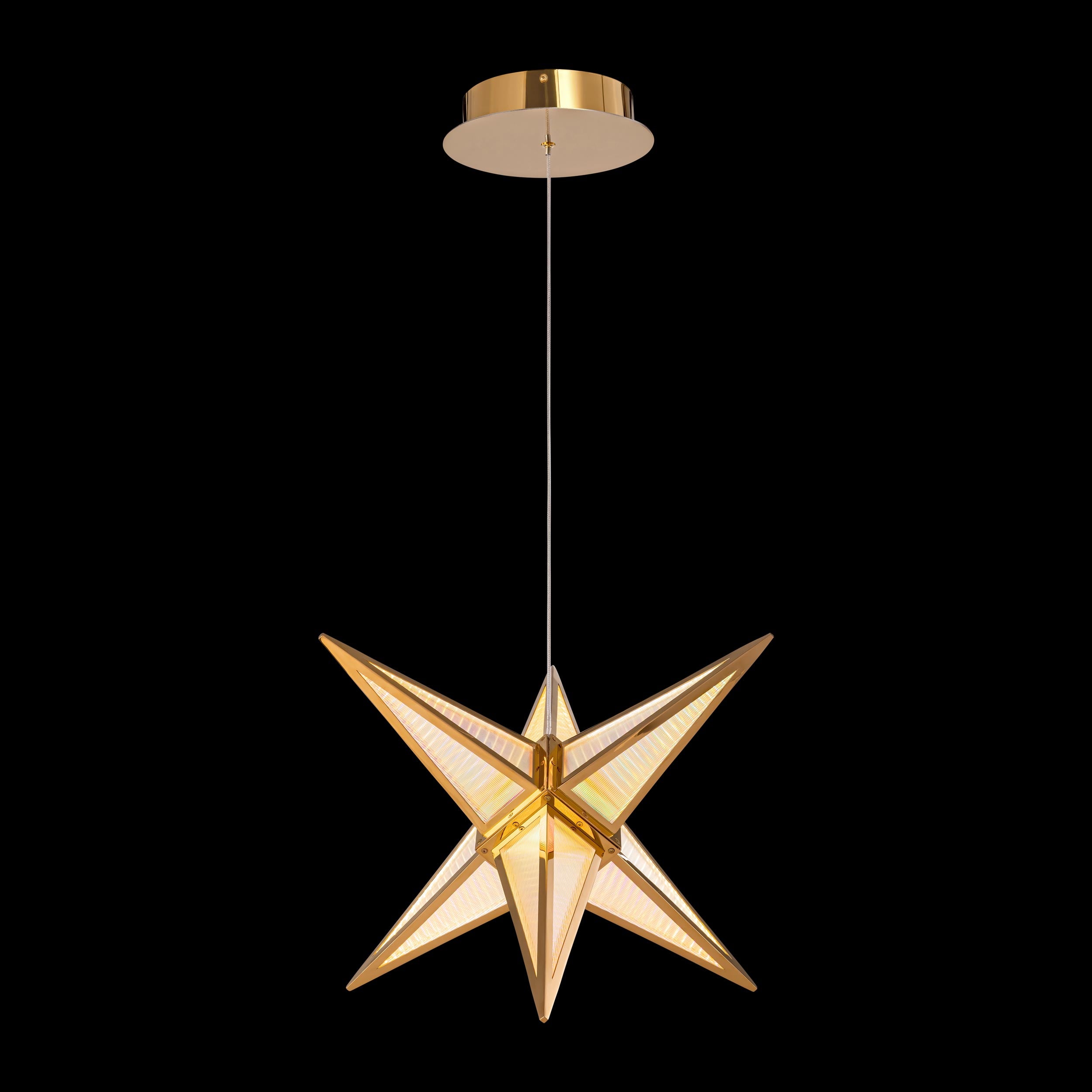 Ziva by Golden Lighting Spectrum Integrated LED 18in Pendant in Rose Gold - - Golden Lighting