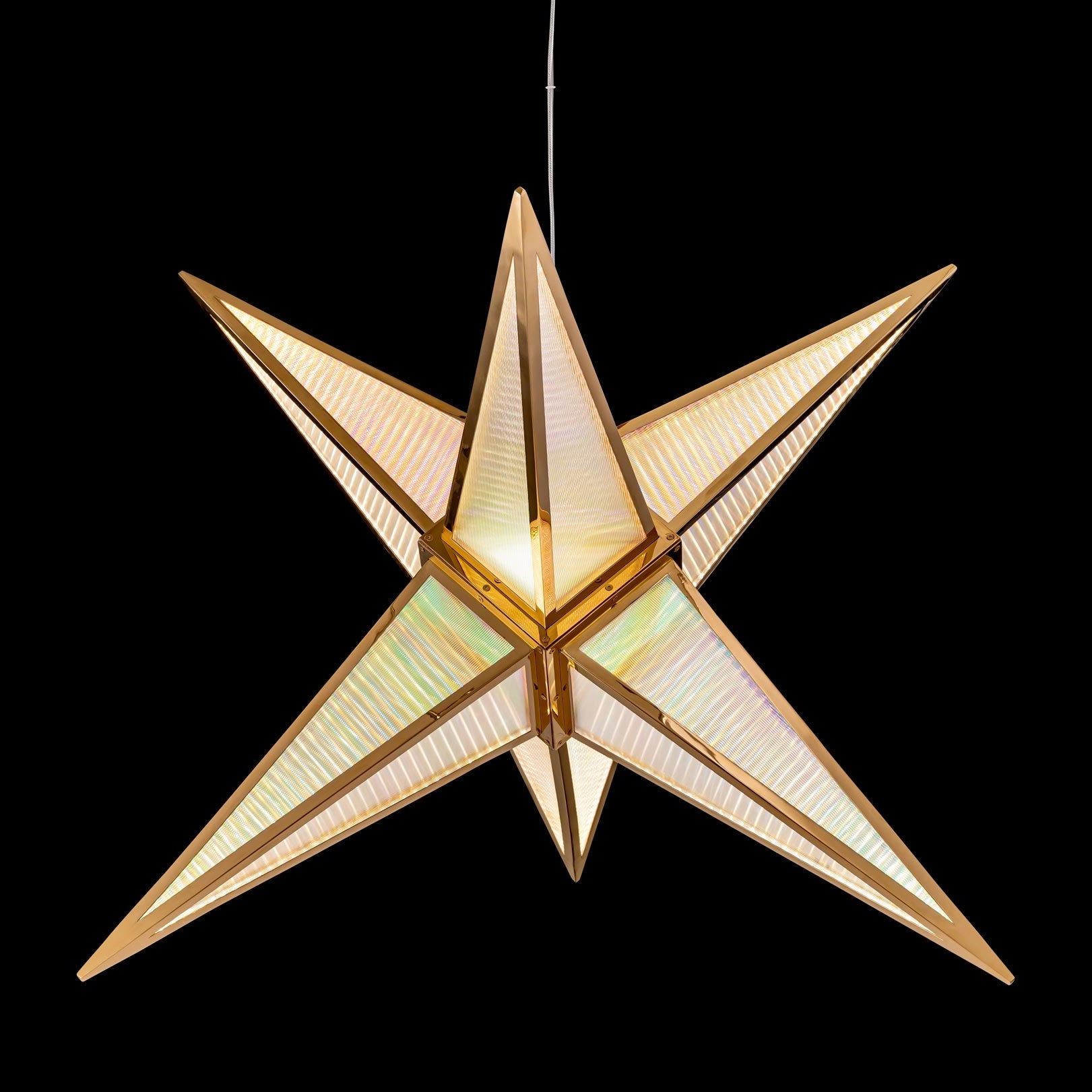 Ziva by Golden Lighting Spectrum Integrated LED 29in Pendant in Rose Gold - - Golden Lighting