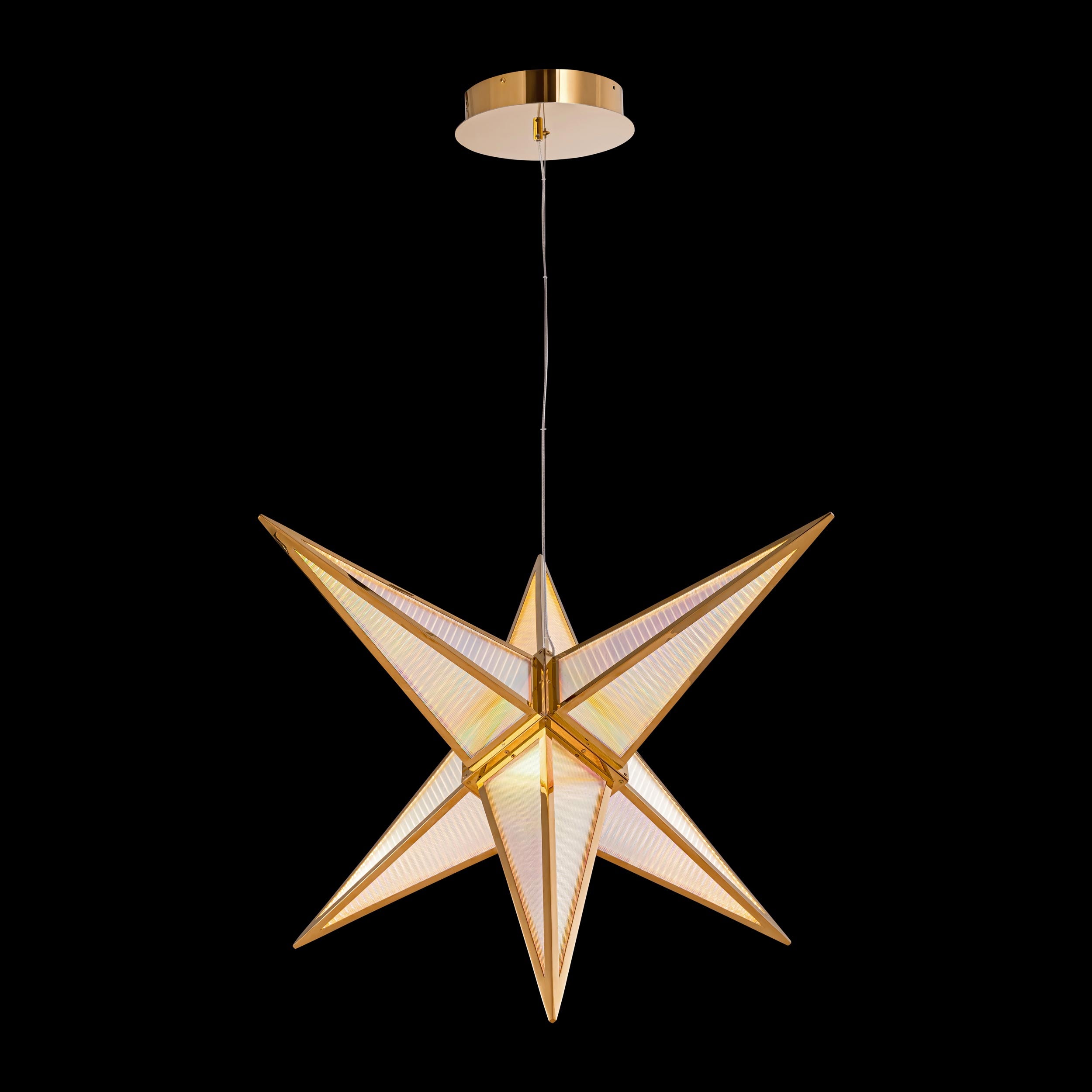 Ziva by Golden Lighting Spectrum Integrated LED 29in Pendant in Rose Gold - - Golden Lighting