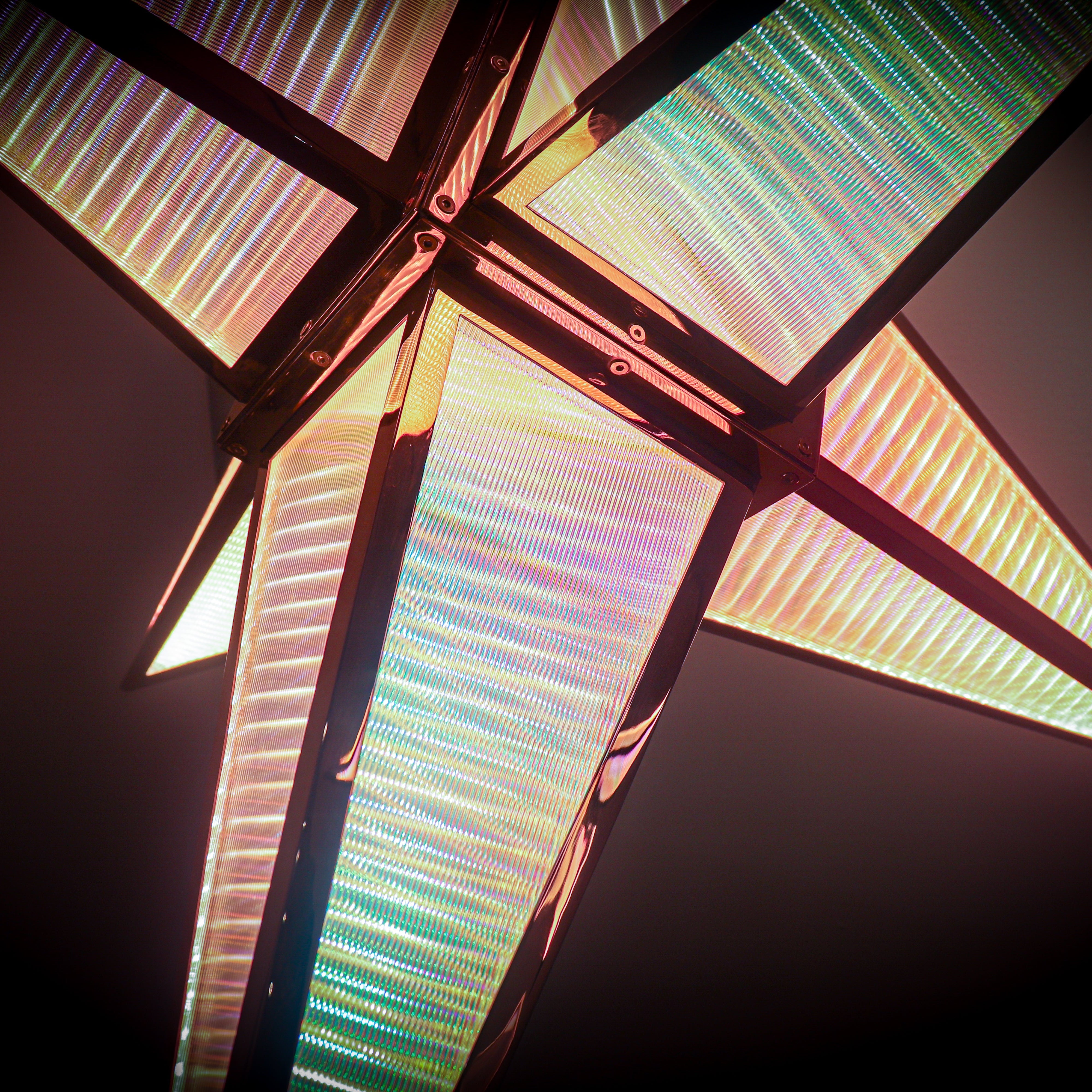 Ziva by Golden Lighting Spectrum Integrated LED 29in Pendant in Rose Gold - - Golden Lighting