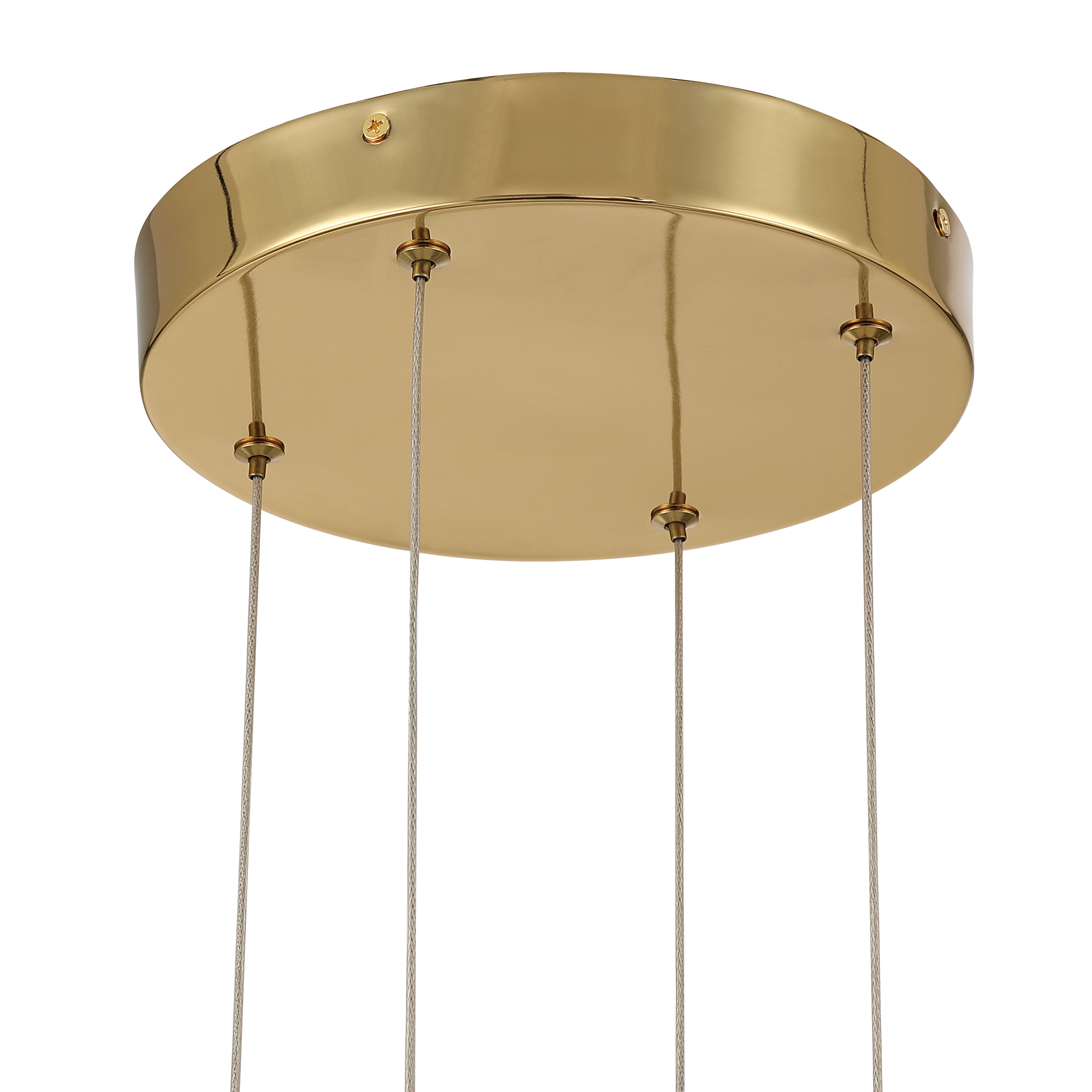 Vario Integrated LED 16 light Chandelier in Titanium Gold with Globe diffusers - - Golden Lighting