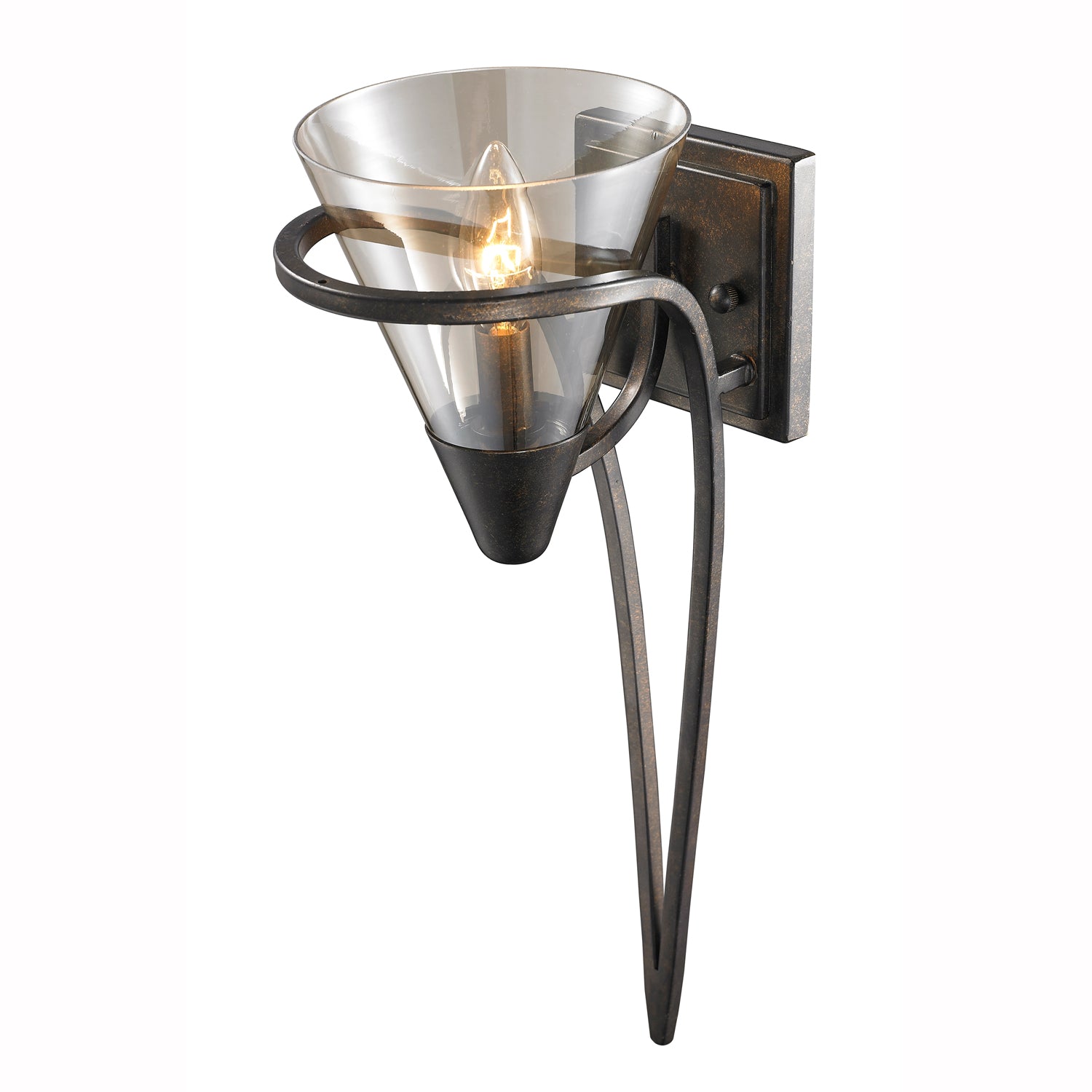 Olympia 1-light Wall Sconce in Burnt Sienna