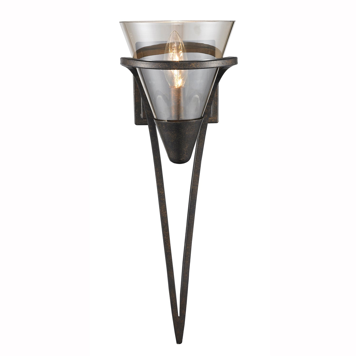 Olympia 1-light Wall Sconce in Burnt Sienna