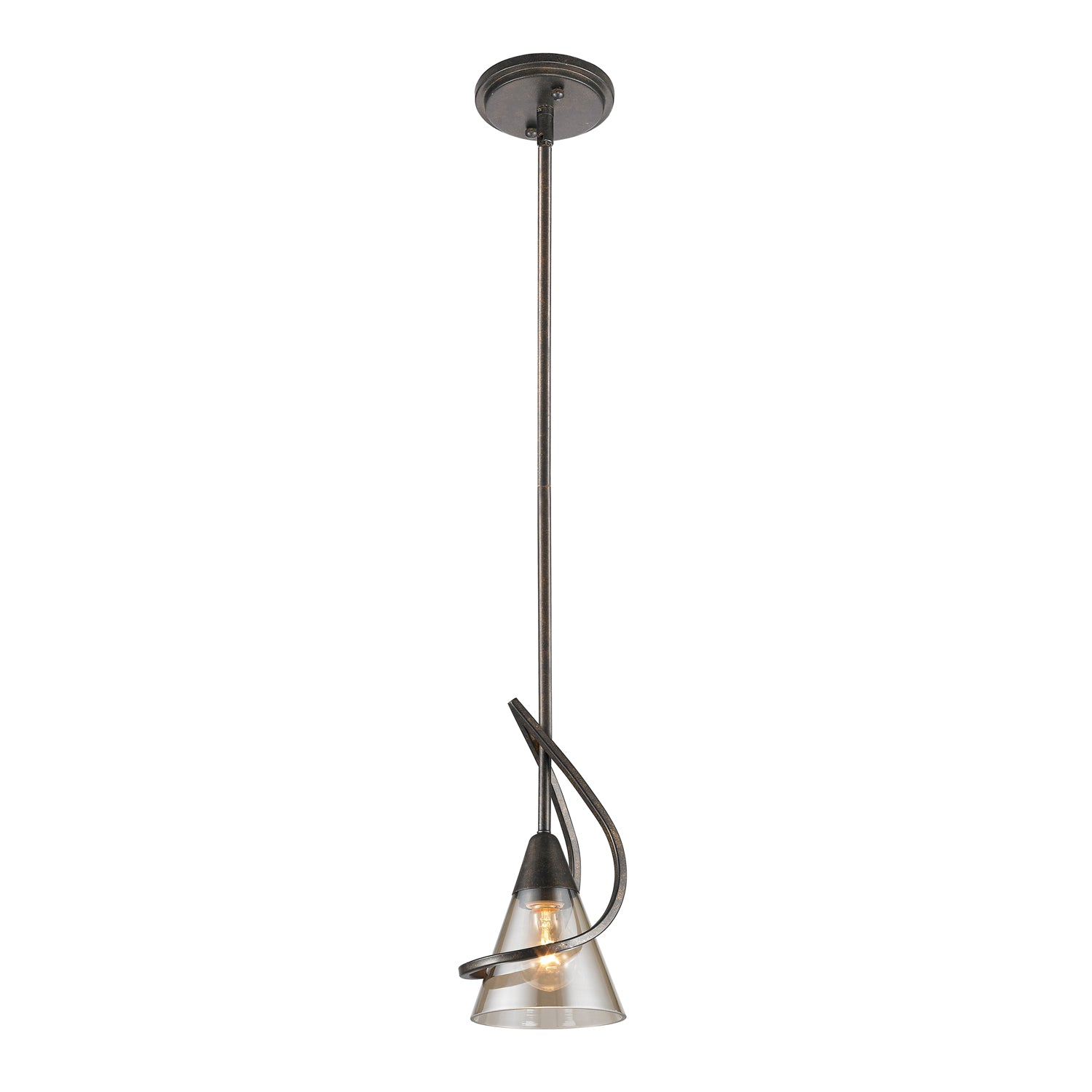 Olympia 1-light Pendant in Burnt Sienna