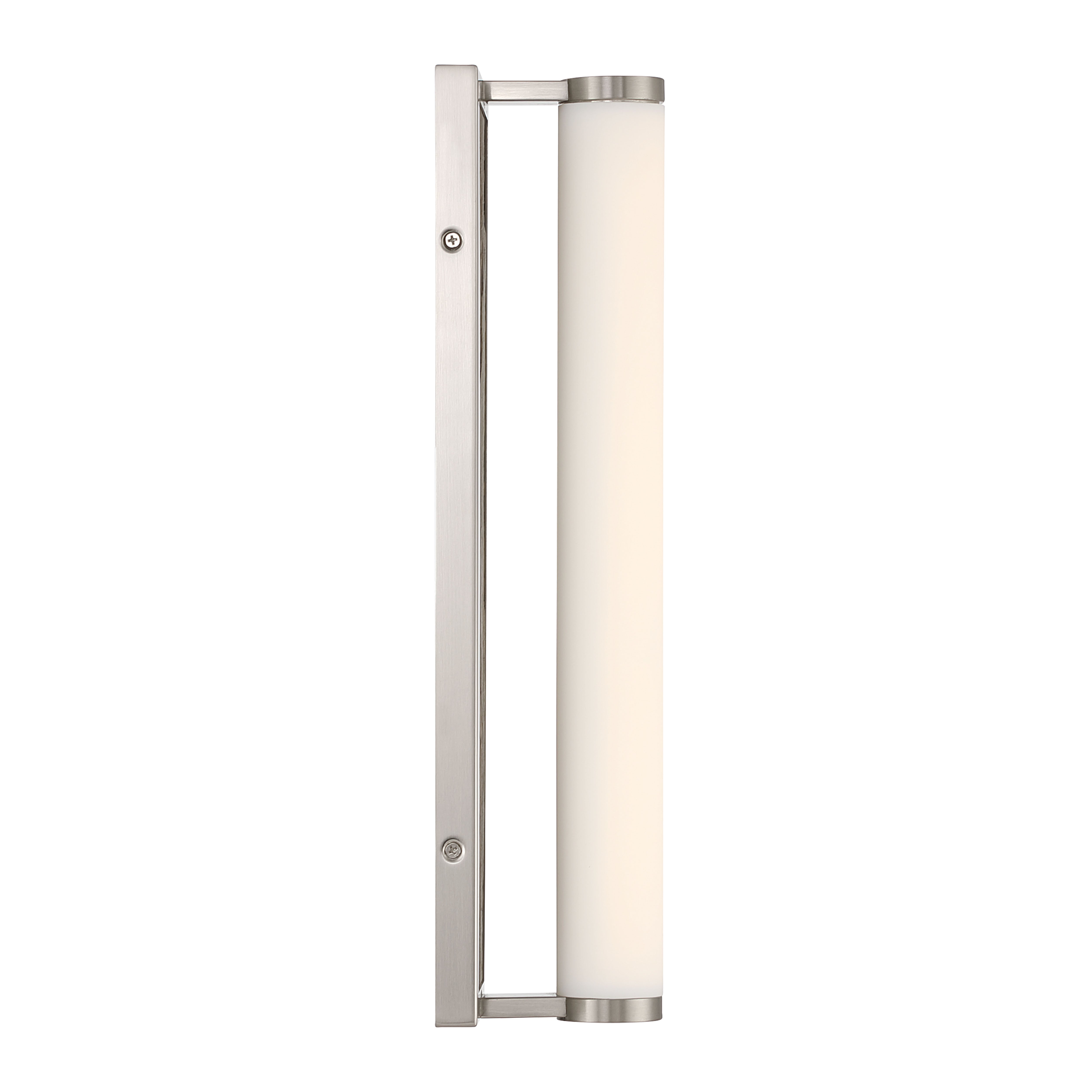 Stratum Integrated LED 18in Vanity in Brushed Nickel with Moon Rock Slate - - Golden Lighting