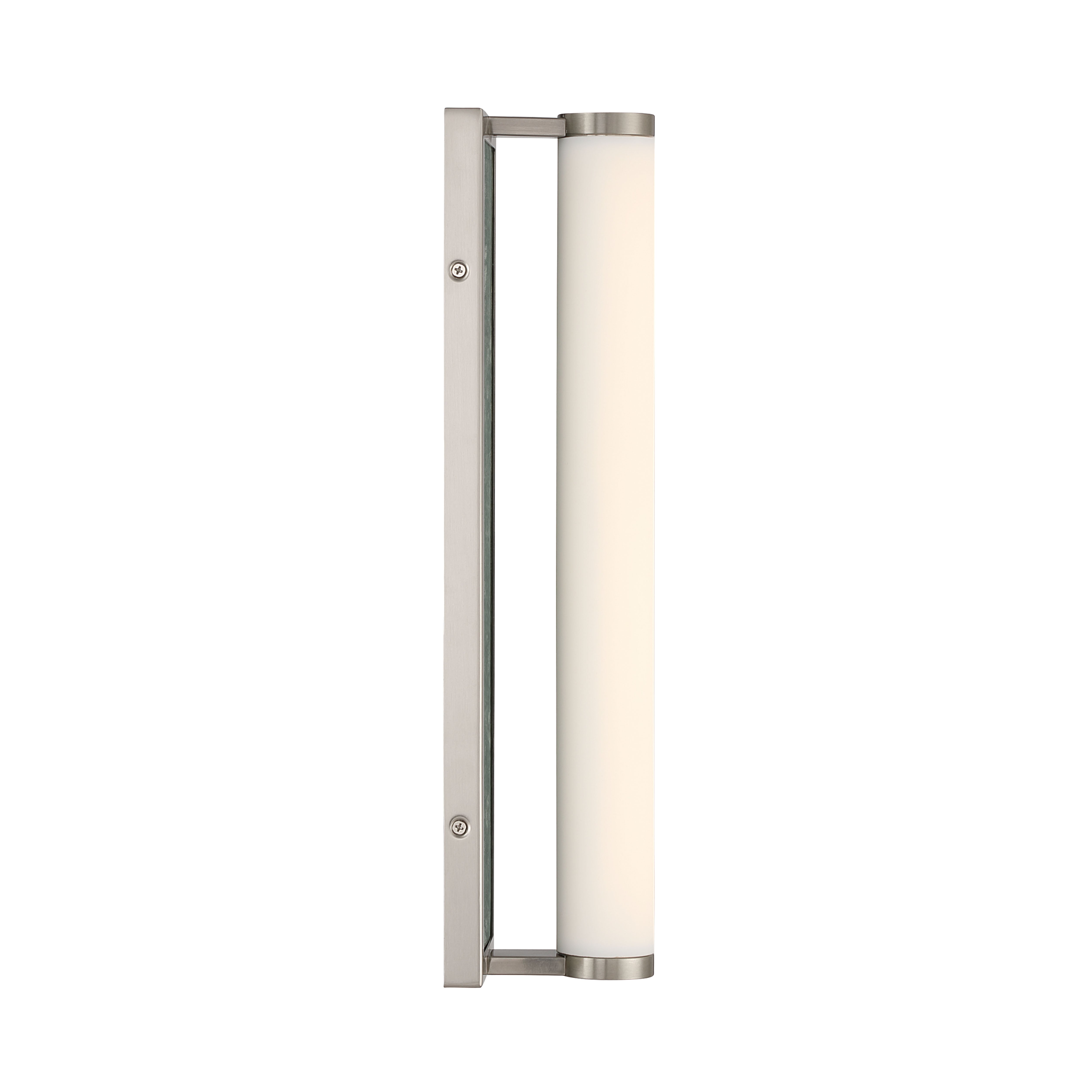 Stratum Integrated LED 18in Vanity in Brushed Nickel with Persian Green Marble - - Golden Lighting