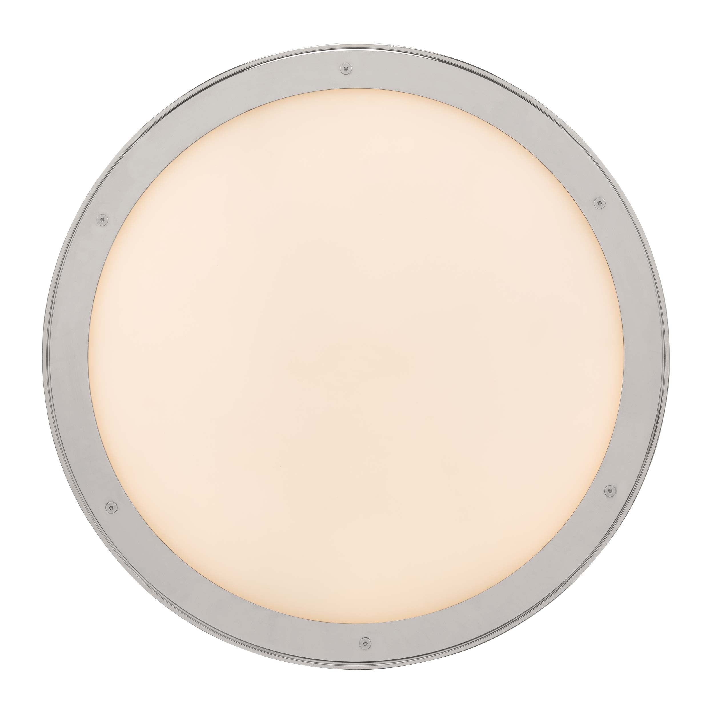 Golden Lighting Cameron Integrated LED 17in Pendant in Polished Nickel with Etched Glass - - Golden Lighting