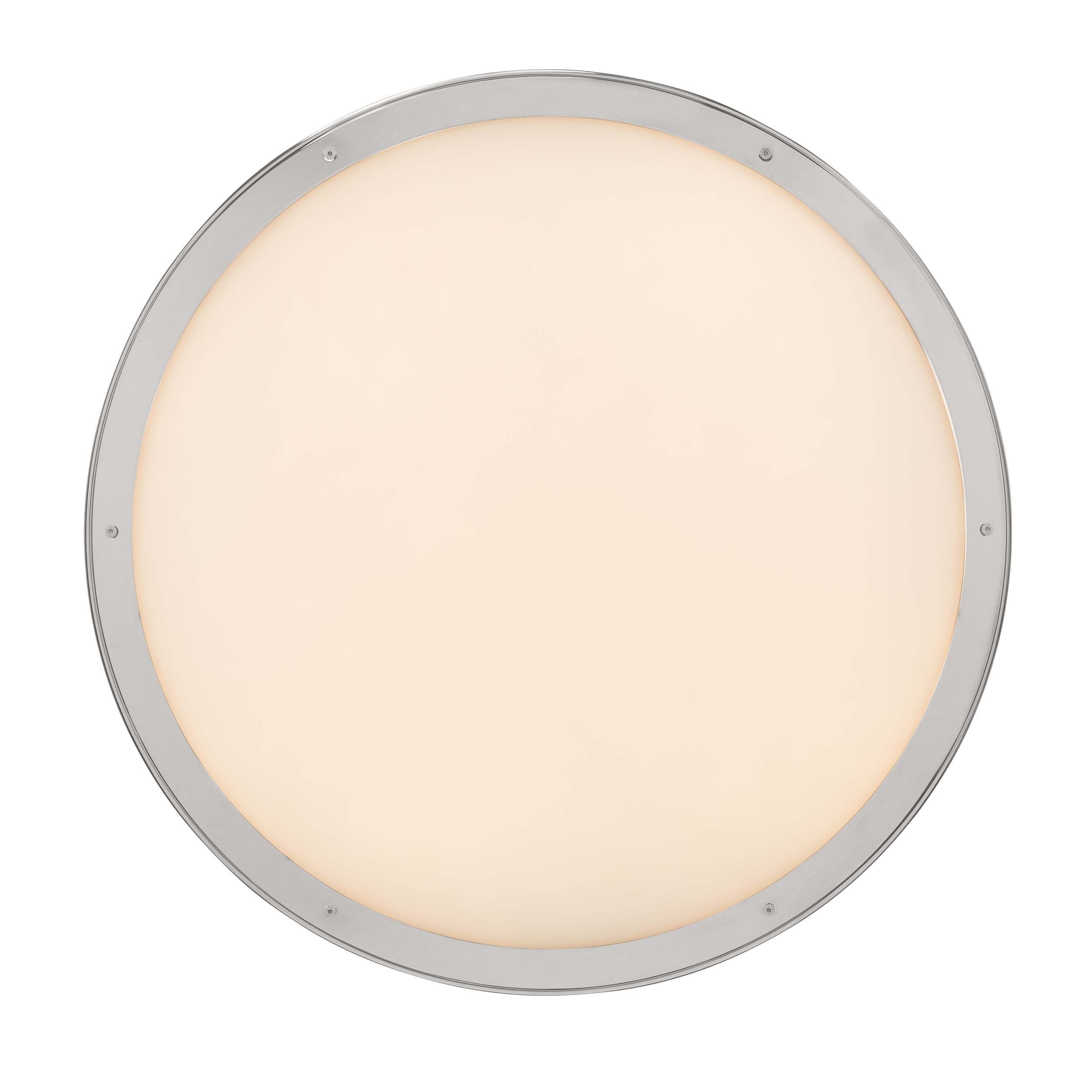 Golden Lighting Cameron Integrated LED 24in Pendant in Polished Nickel with Etched Glass - - Golden Lighting