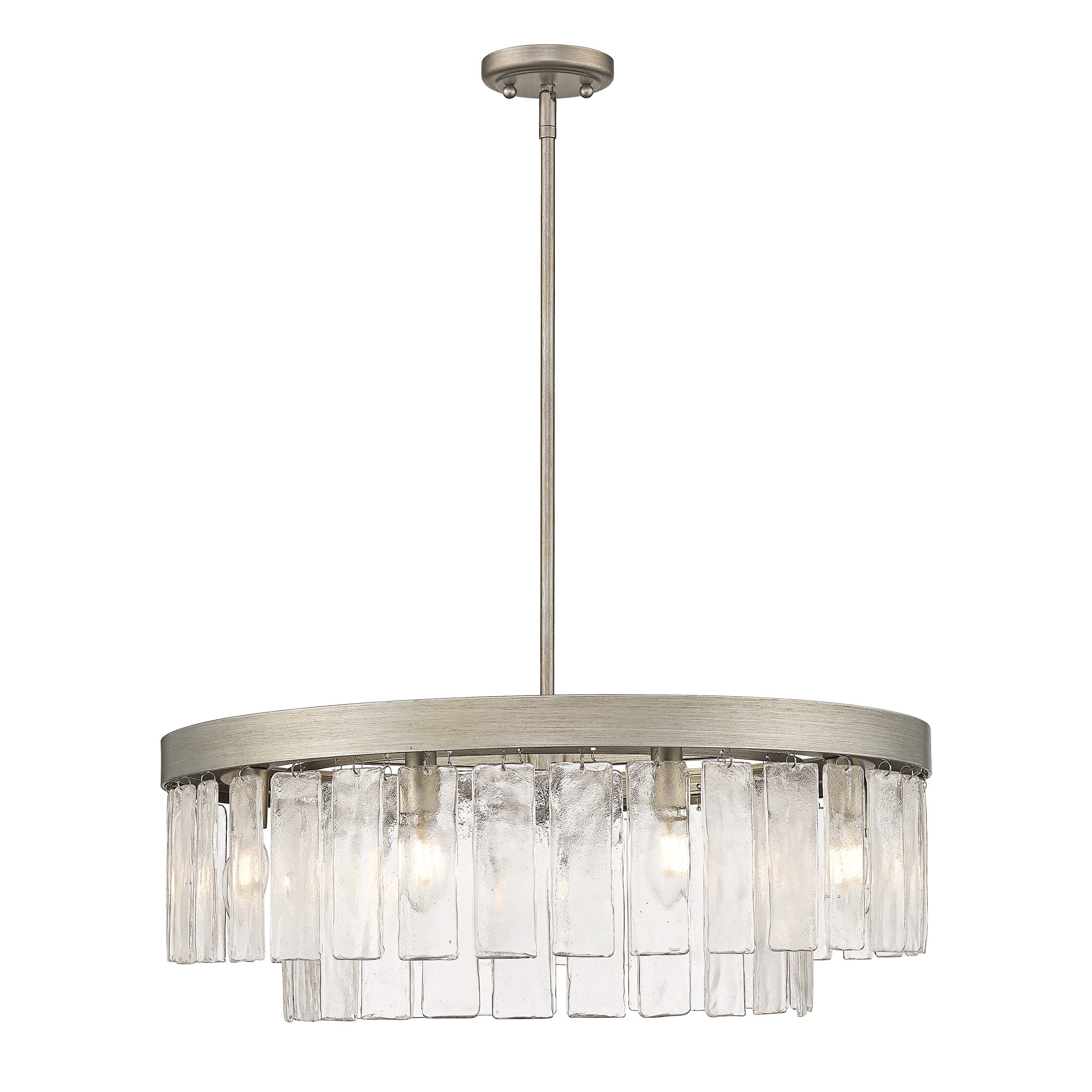 Golden Lighting Ciara 9-light Chandelier in Peruvian Silver - - Golden Lighting