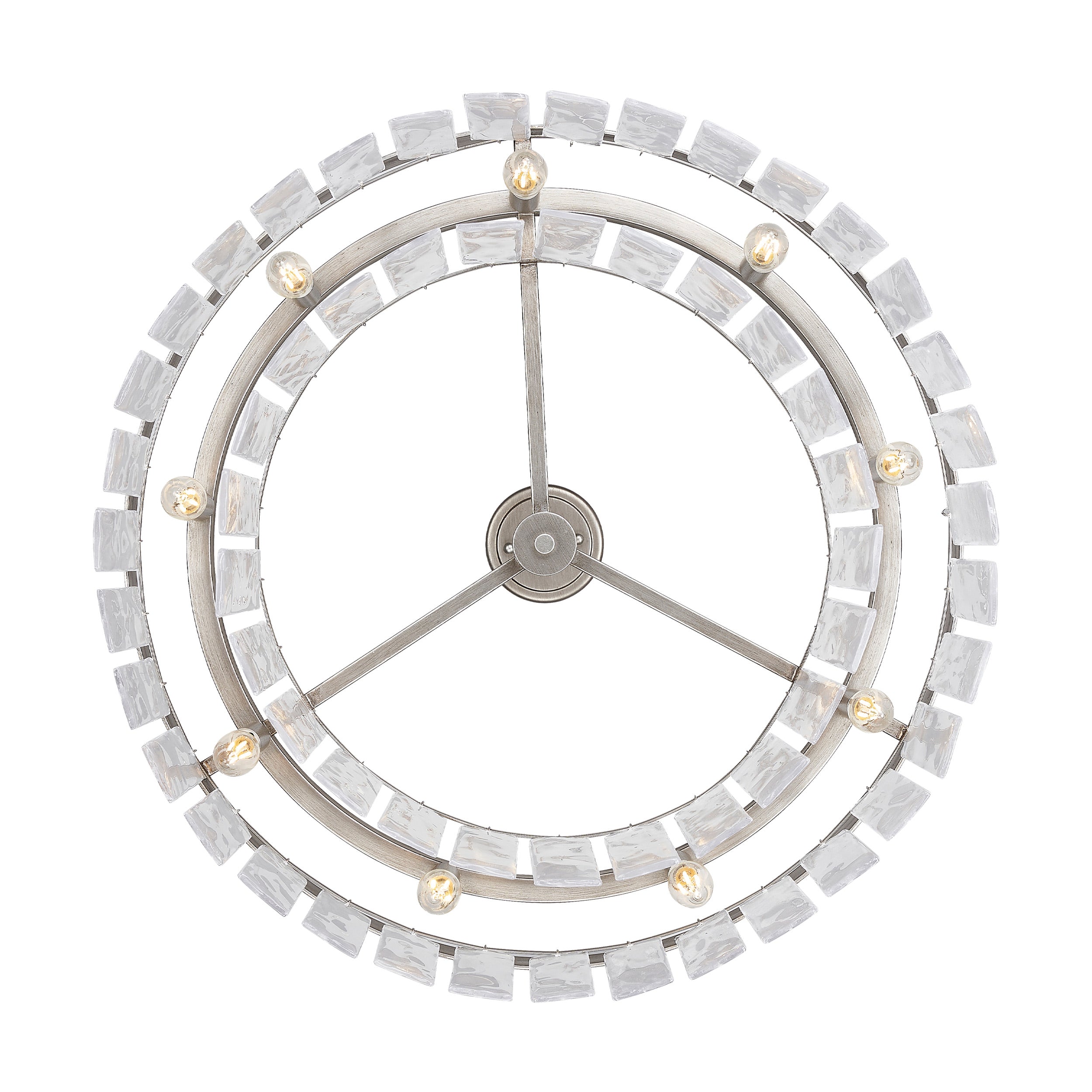 Golden Lighting Ciara 9-light Chandelier in Peruvian Silver - - Golden Lighting