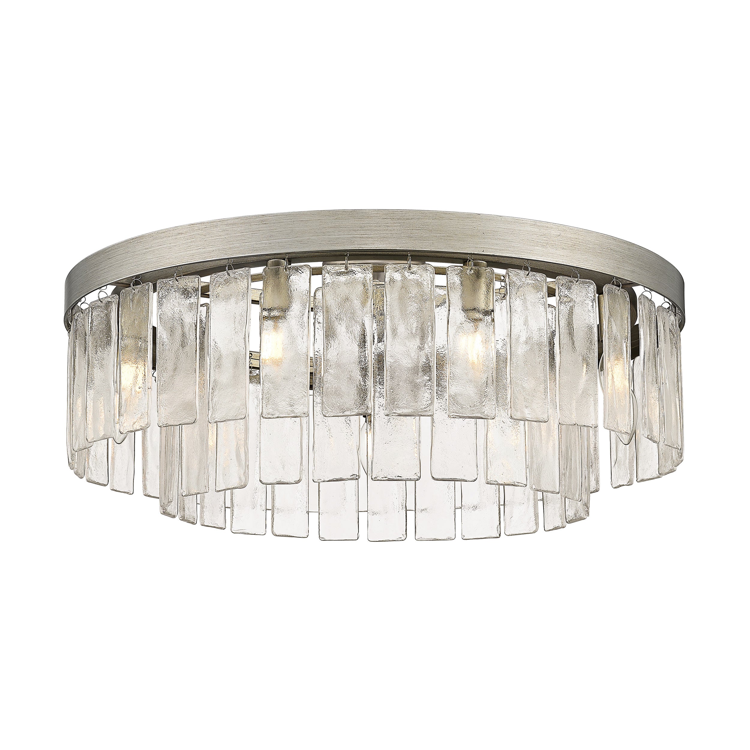 Golden Lighting Ciara 9-light Semi-Flush Mount in Peruvian Silver - - Golden Lighting