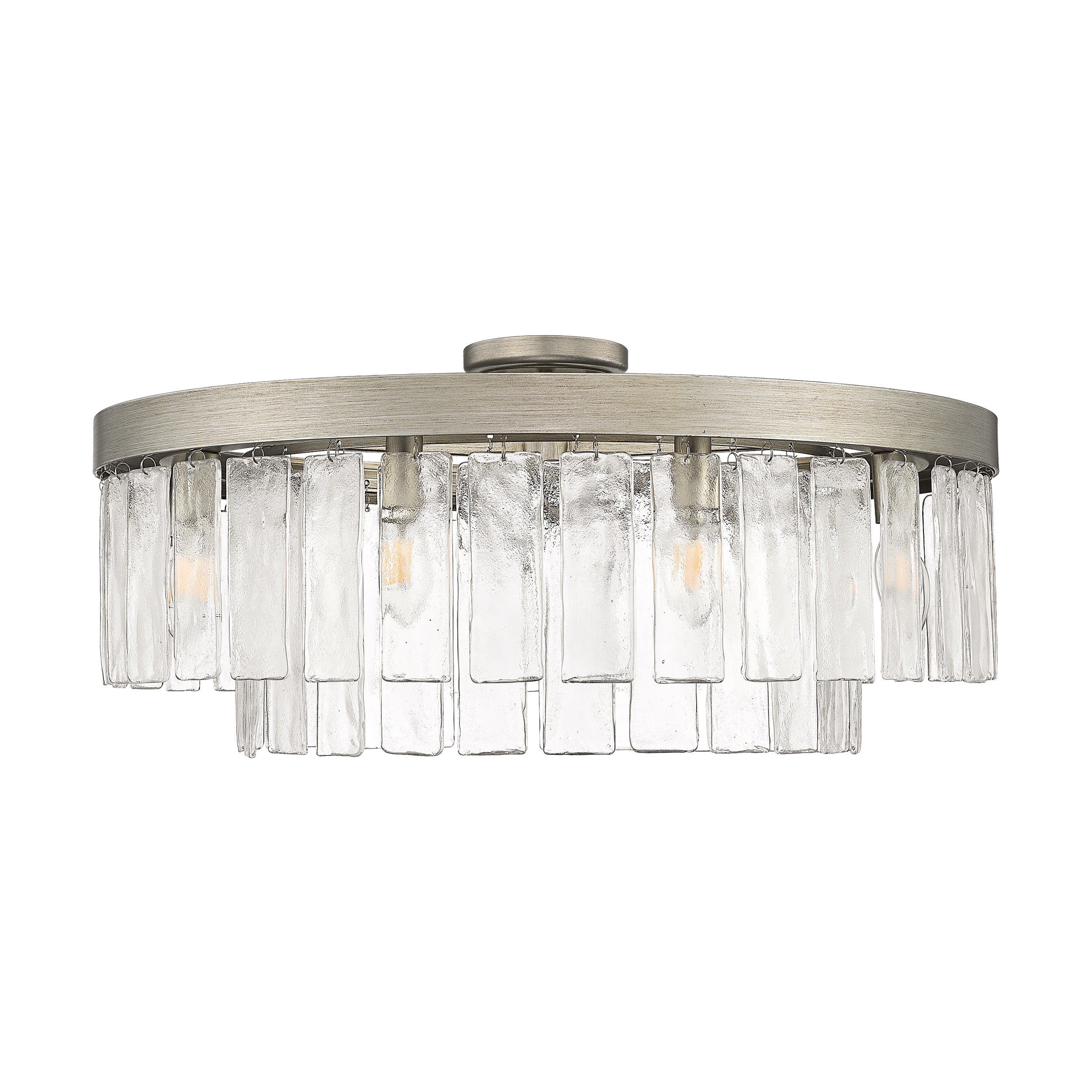 Golden Lighting Ciara 9-light Semi-Flush Mount in Peruvian Silver - Default Title - Golden Lighting