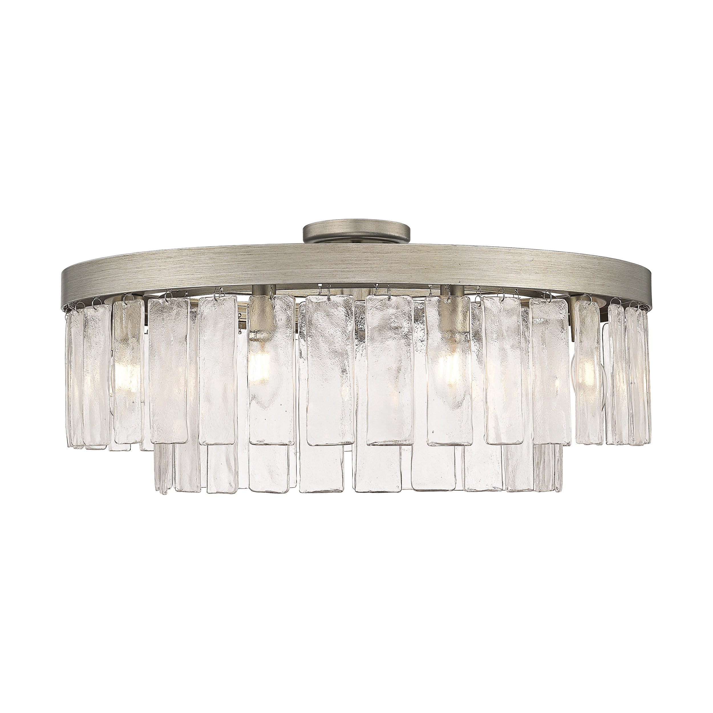 Golden Lighting Ciara 9-light Semi-Flush Mount in Peruvian Silver