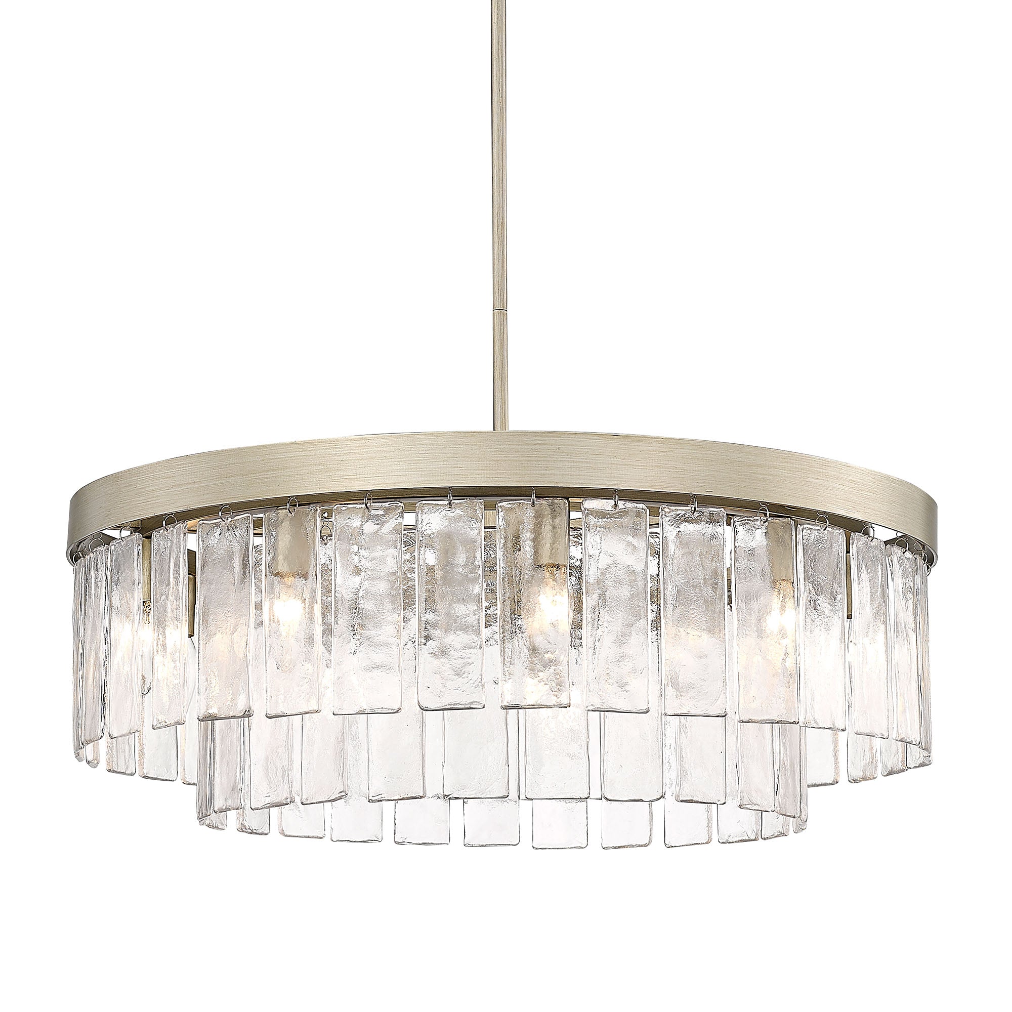Golden Lighting Ciara 9-light Chandelier in White Gold - - Golden Lighting