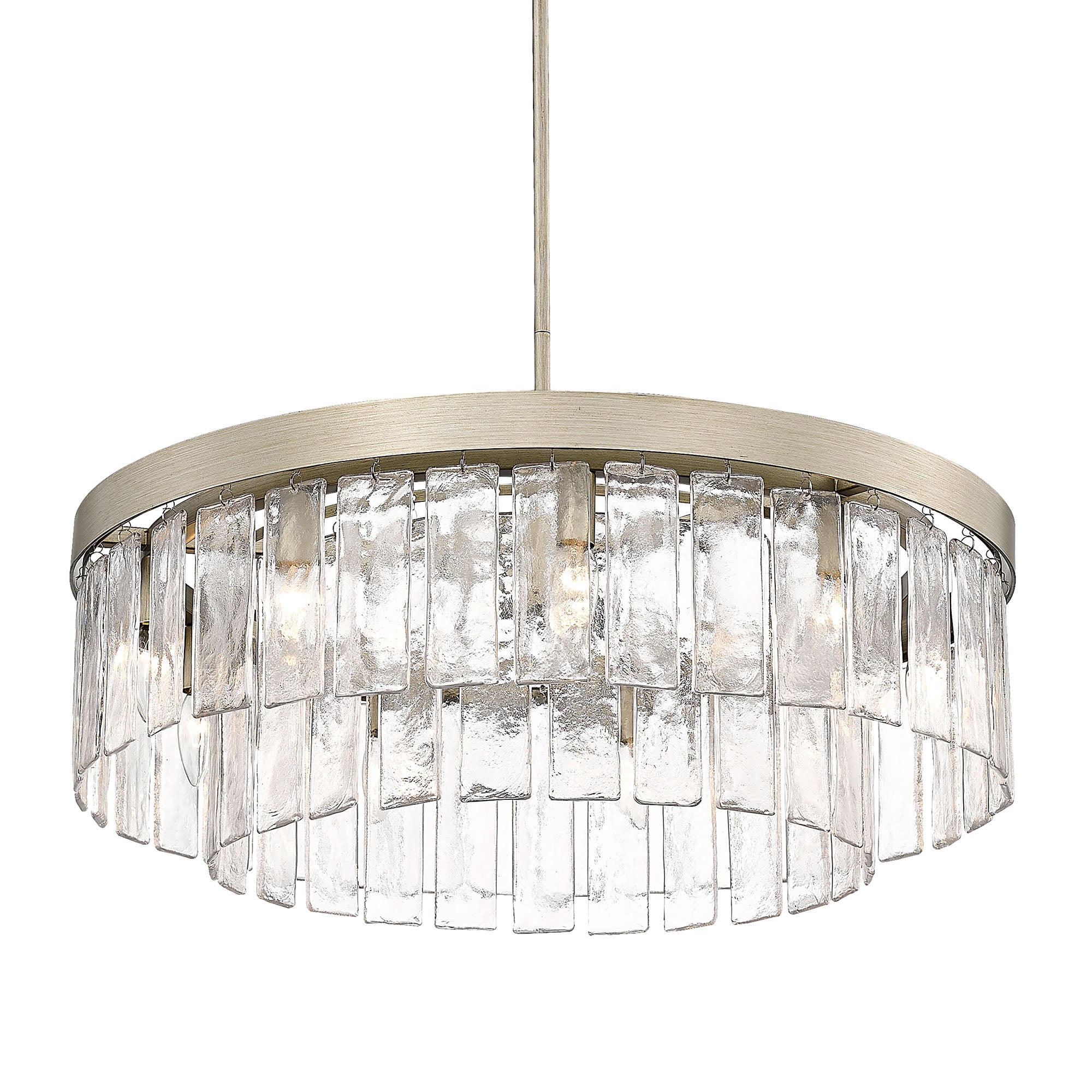 Golden Lighting Ciara 9-light Chandelier in White Gold - - Golden Lighting