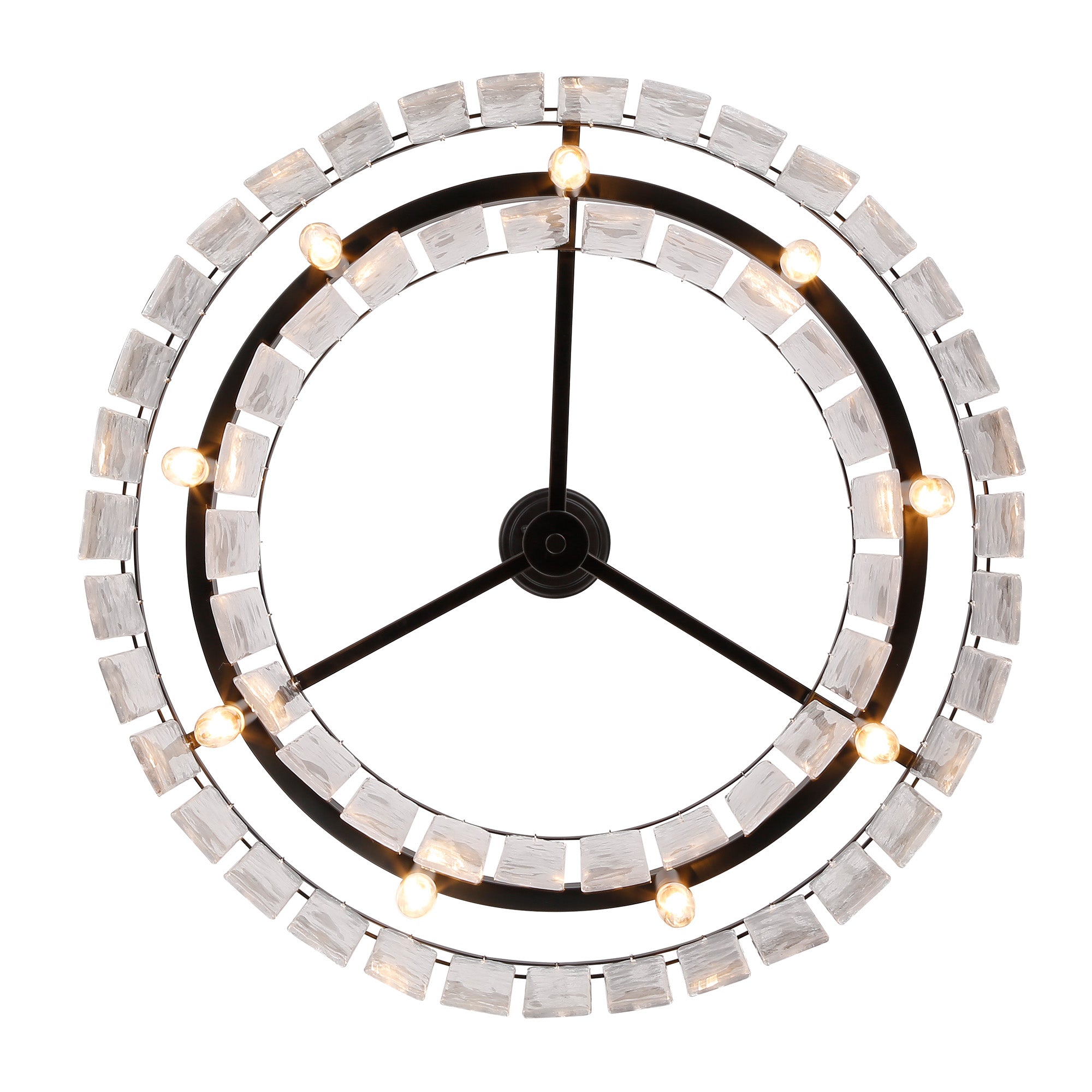 Golden Lighting Ciara 9-light Chandelier in Matte Black - - Golden Lighting