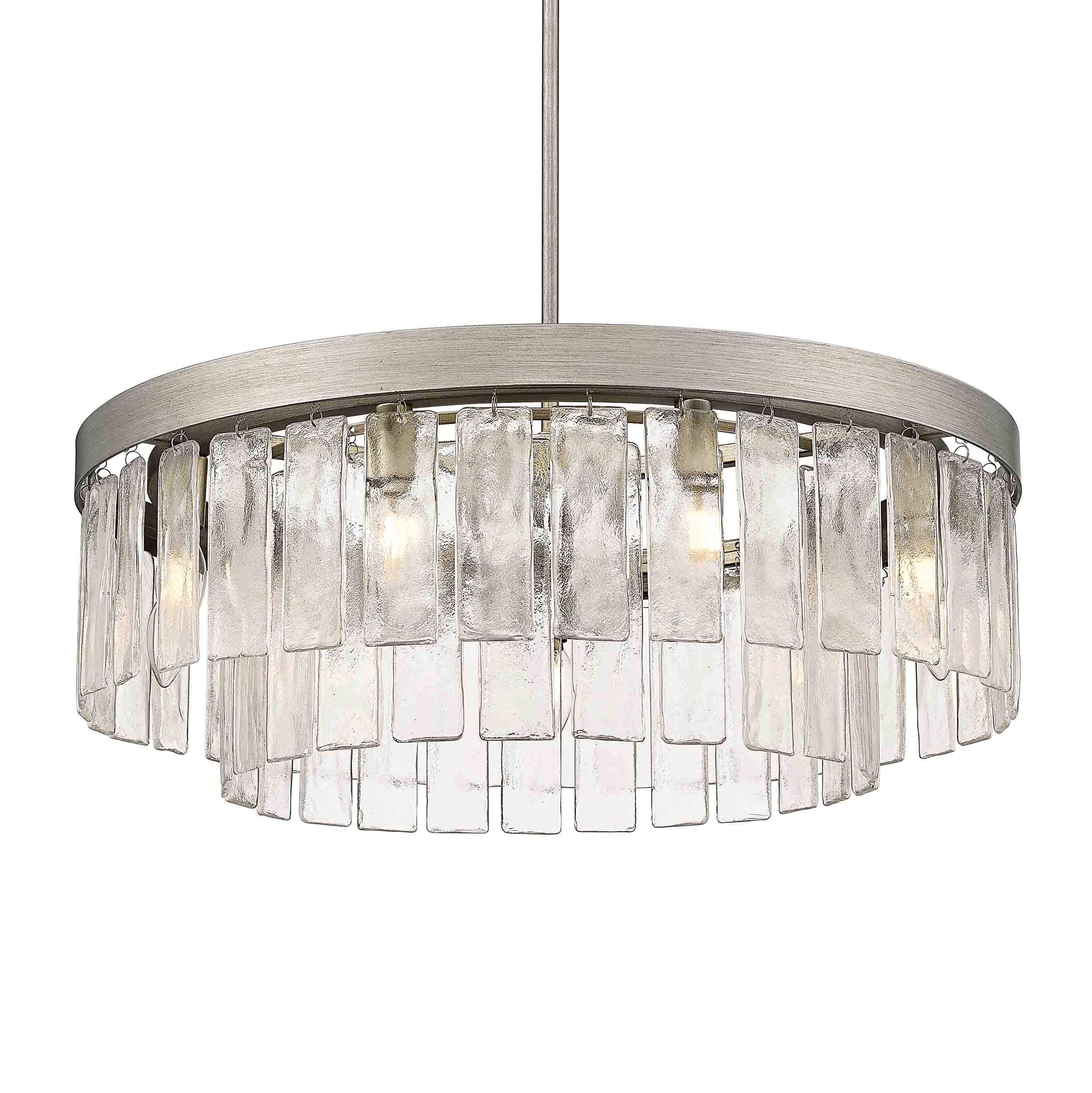 Golden Lighting Ciara 9-light Chandelier in Peruvian Silver