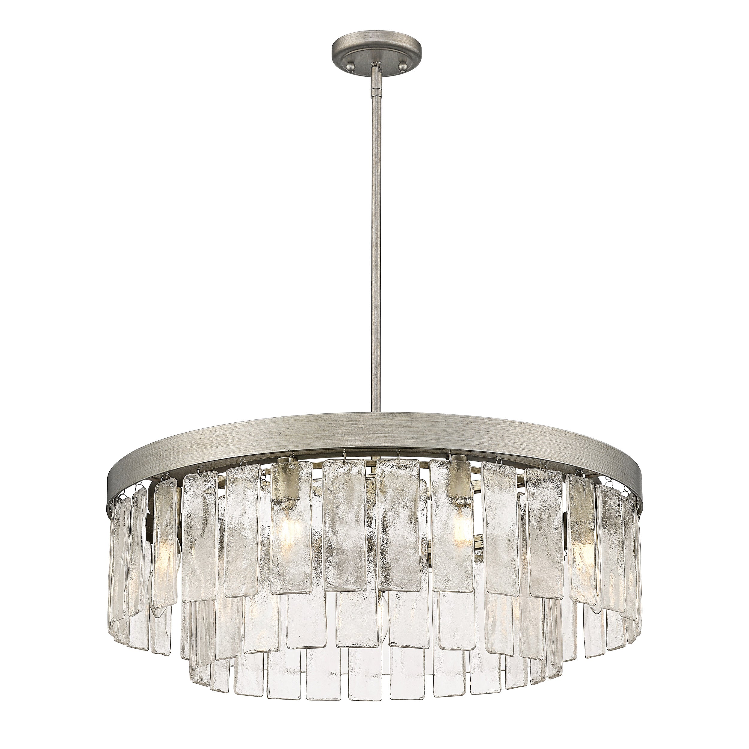 Golden Lighting Ciara 9-light Chandelier in Peruvian Silver