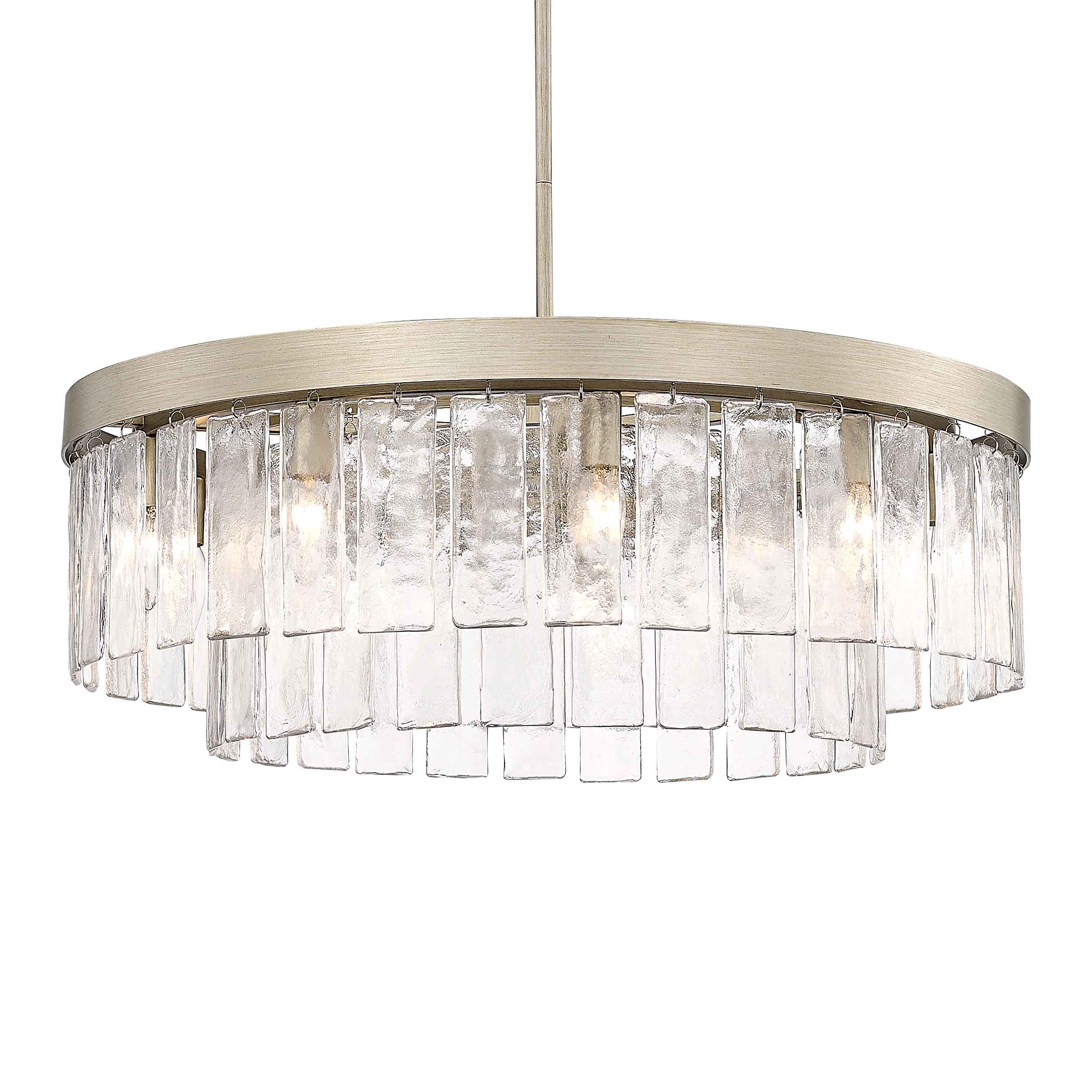 Golden Lighting Ciara 9-light Chandelier in White Gold