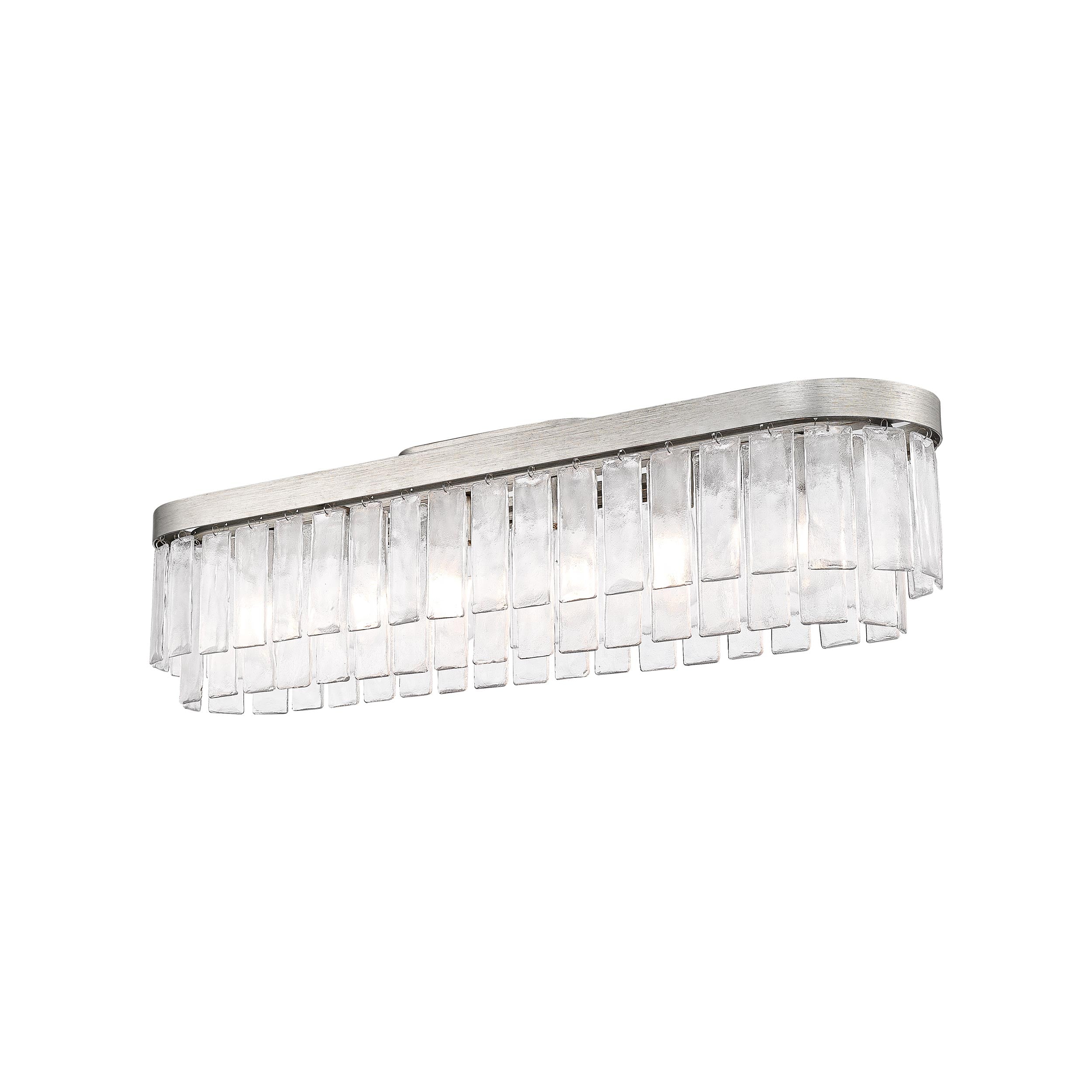 Golden Lighting Ciara 6-light Flush Mount in Peruvian Silver - - Golden Lighting