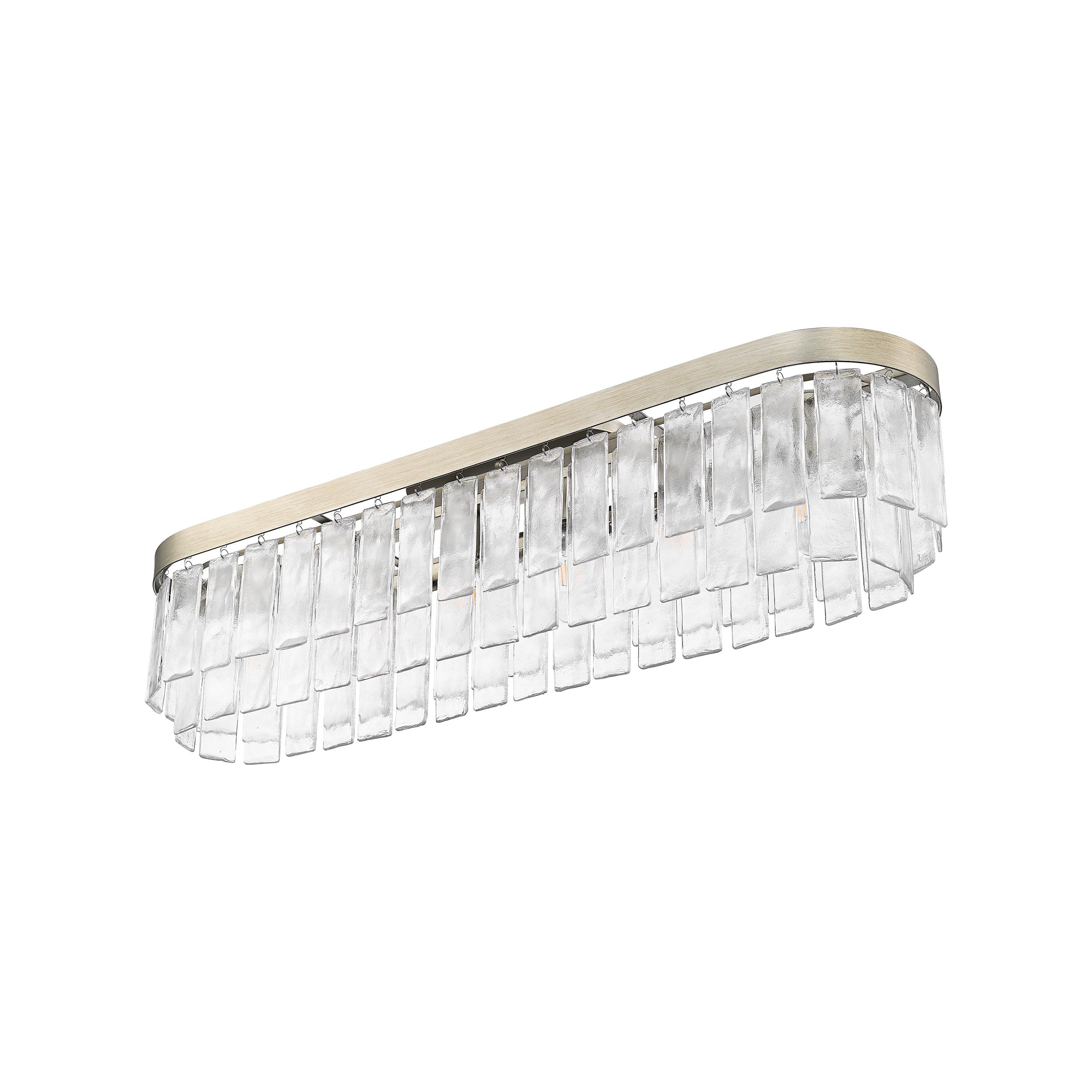 Golden Lighting Ciara 6-light Flush Mount in White Gold - - Golden Lighting