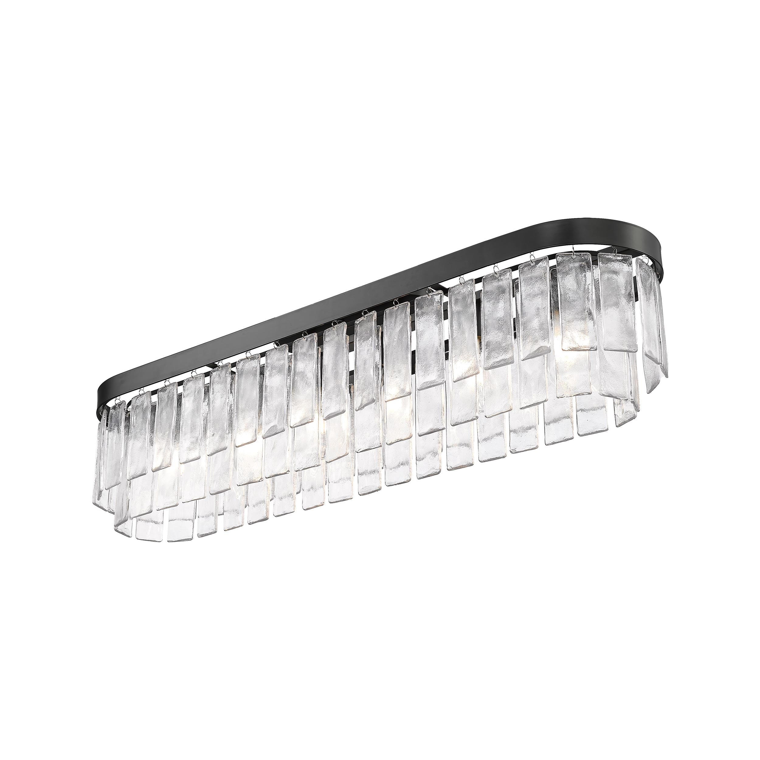 Golden Lighting Ciara 6-light Flush Mount in Matte Black - Default Title - Golden Lighting