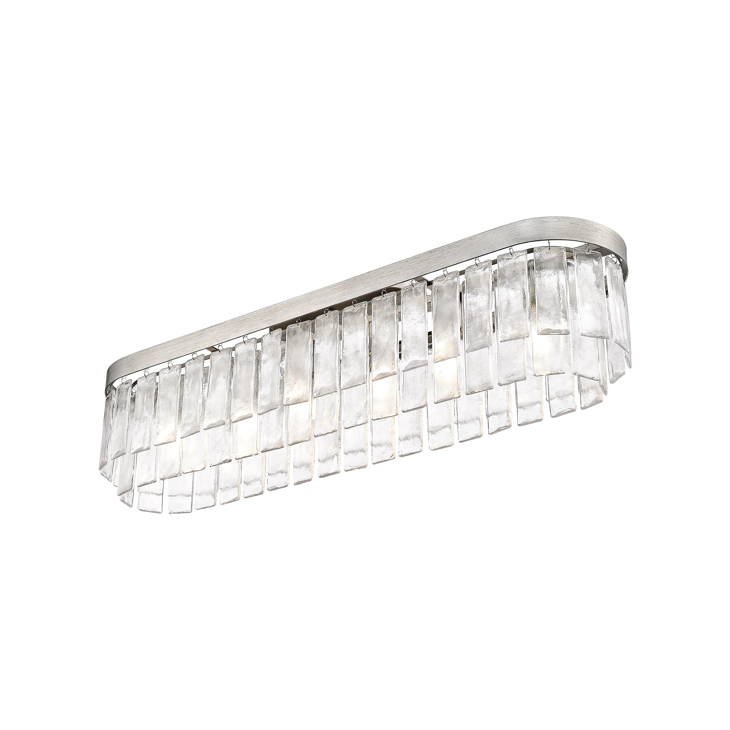 Golden Lighting Ciara 6-light Flush Mount in Peruvian Silver