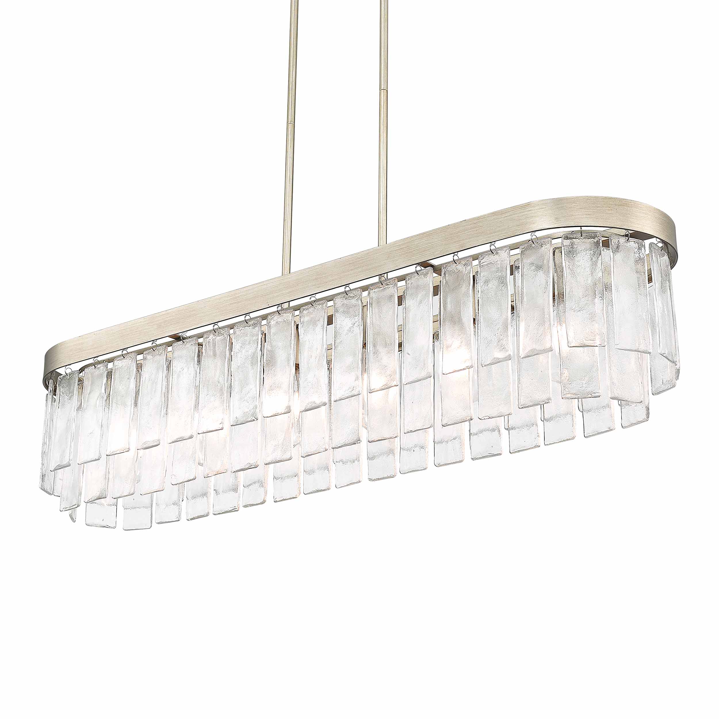 Golden Lighting Ciara 6-light Island Light in White Gold - - Golden Lighting