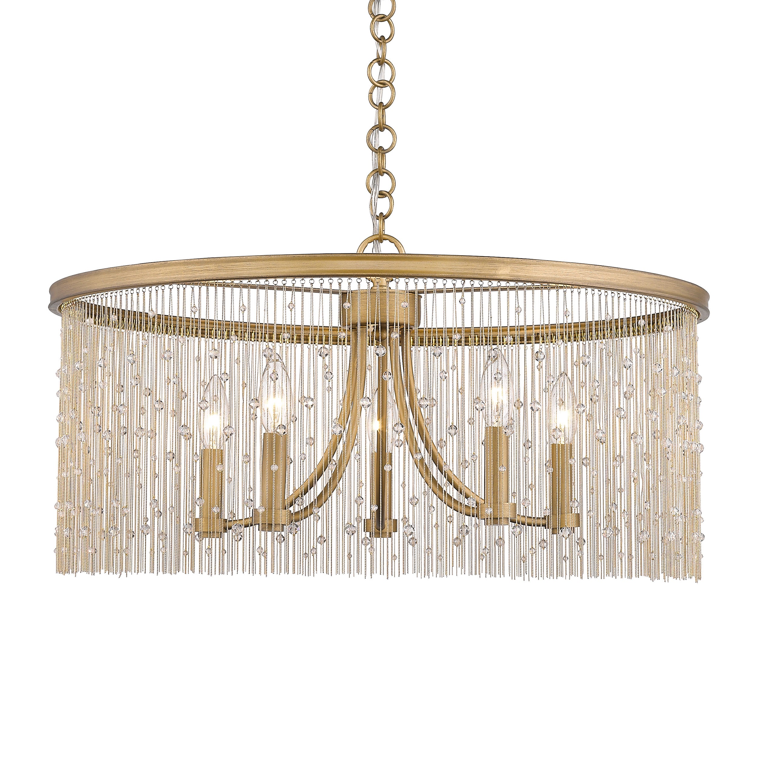 Golden Lighting Marilyn 5-light Chandelier in Peruvian Gold