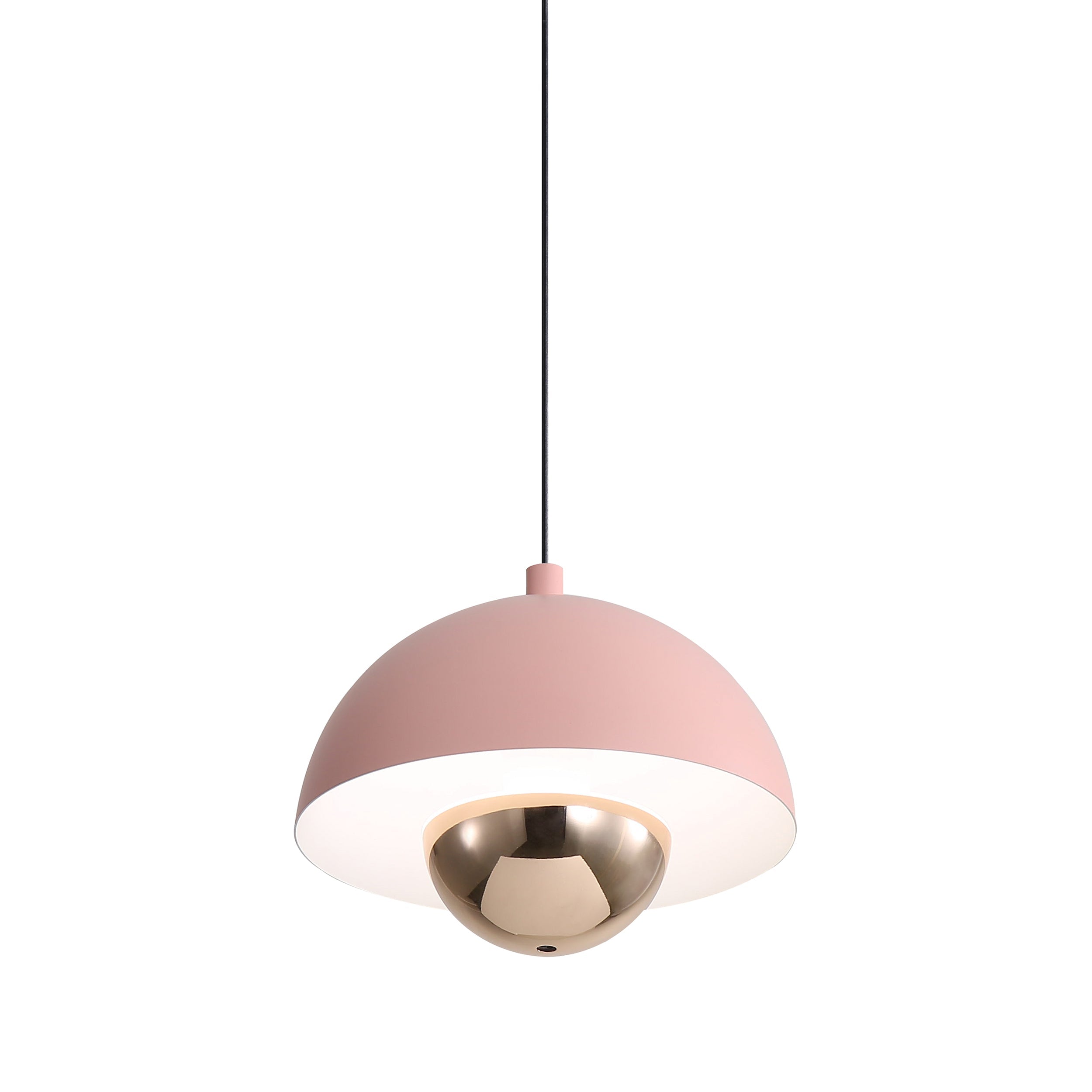 Vintra Integrated LED Pendant in Dusty Rose - - Golden Lighting