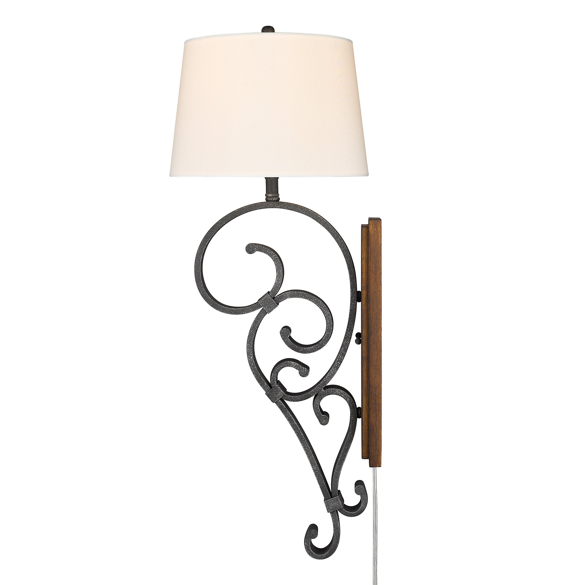 Madera 1-light Wall Sconce in Black Iron