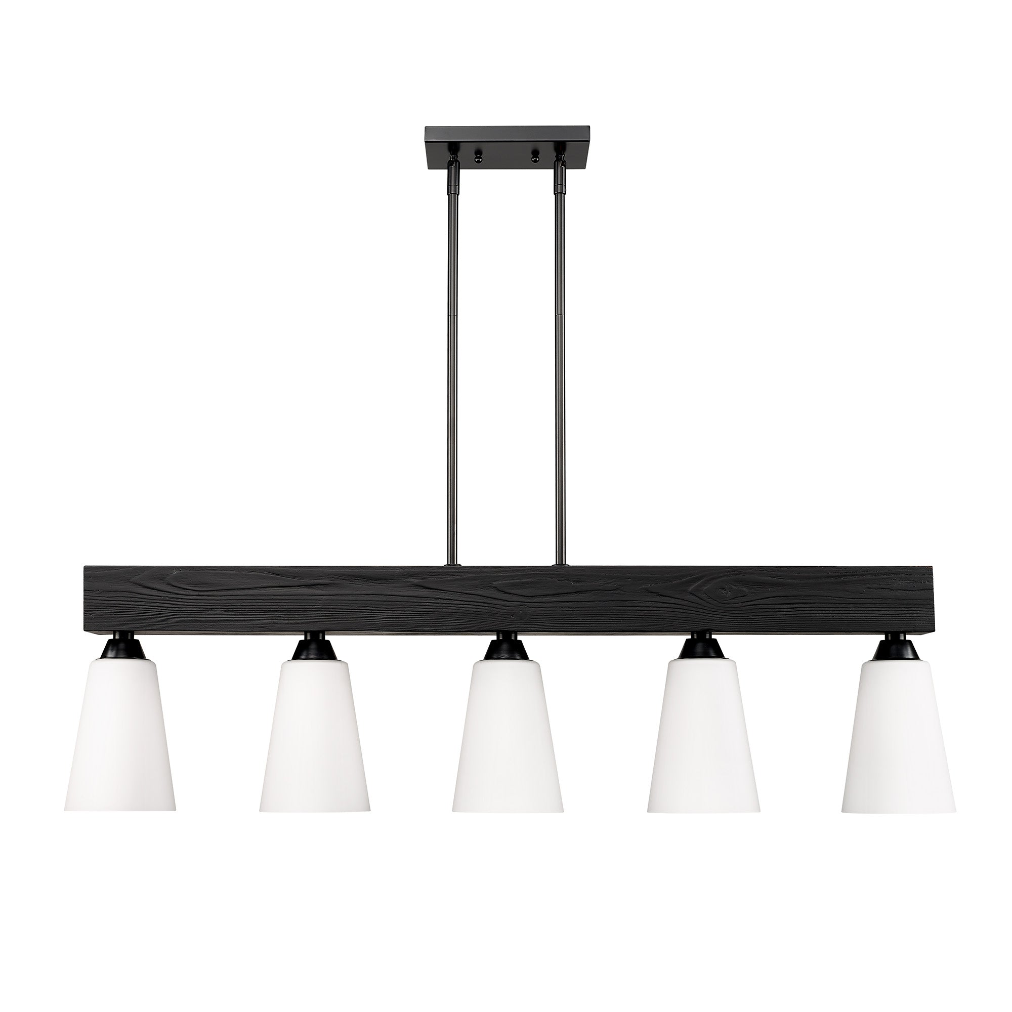 Neela 5-light Island Light in Matte Black