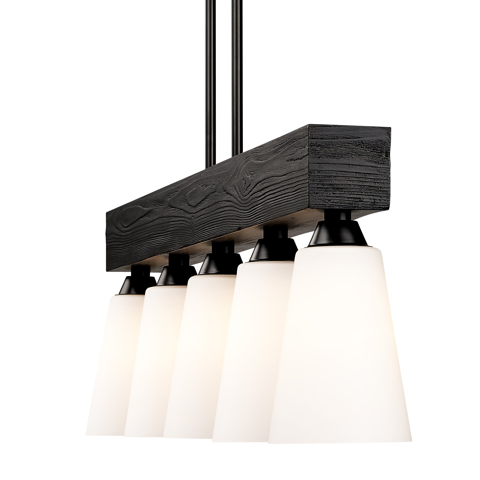 Neela 5-light Island Light in Matte Black