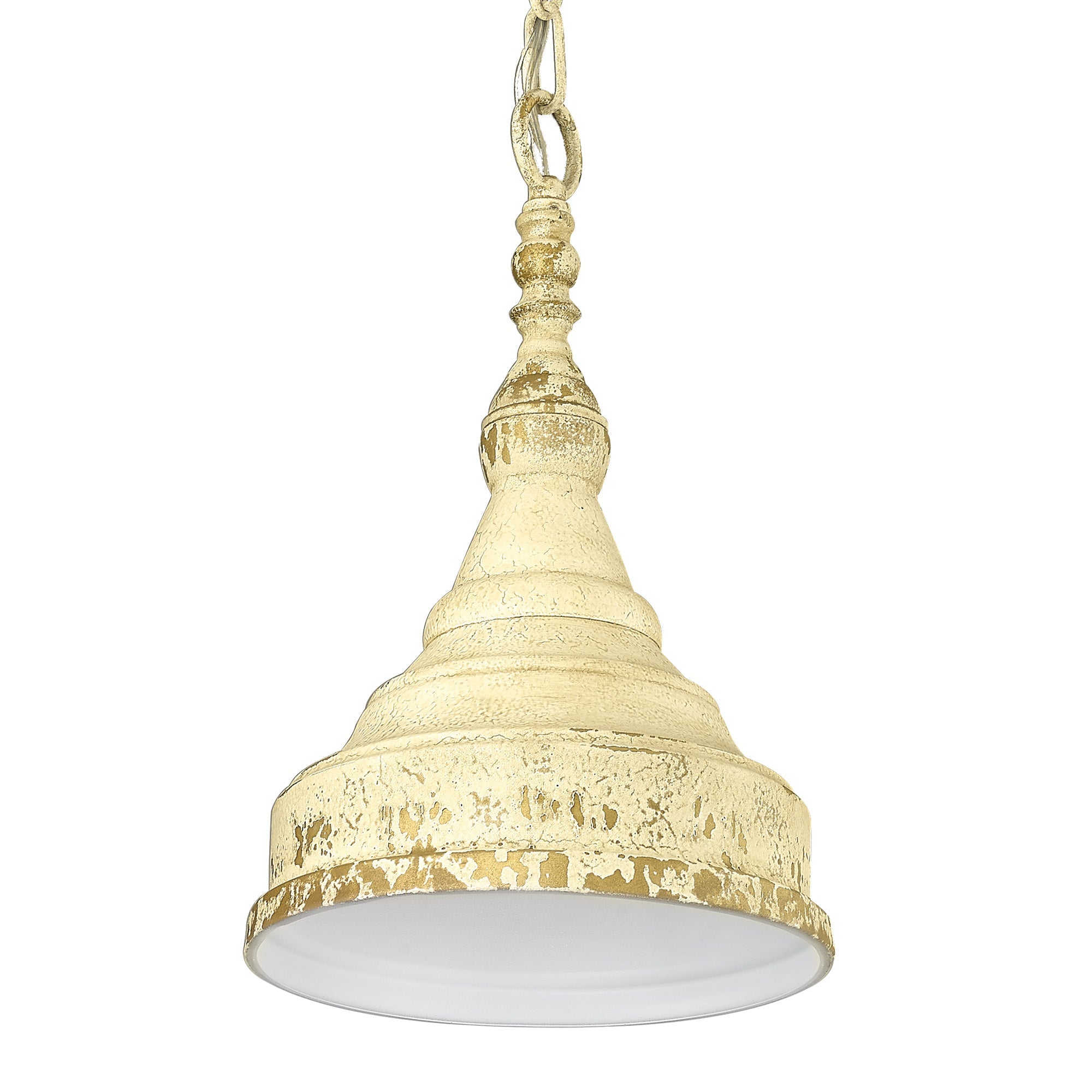 Wellsly 1-light Pendant in Aged Tuscan Stone - - Golden Lighting